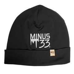 Lightweight Minus33 Logo Ridge Cuff Beanie - 100% Merino Wool