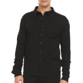 Men's Midweight 100% Merino Wool Button-Down Shirt