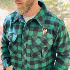 Big Woods Bucks Heavyweight Wool Guide Shirt Jacket - 34.4 oz