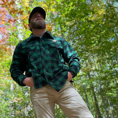 Big Woods Bucks Heavyweight Wool Guide Shirt Jacket - 34.4 oz