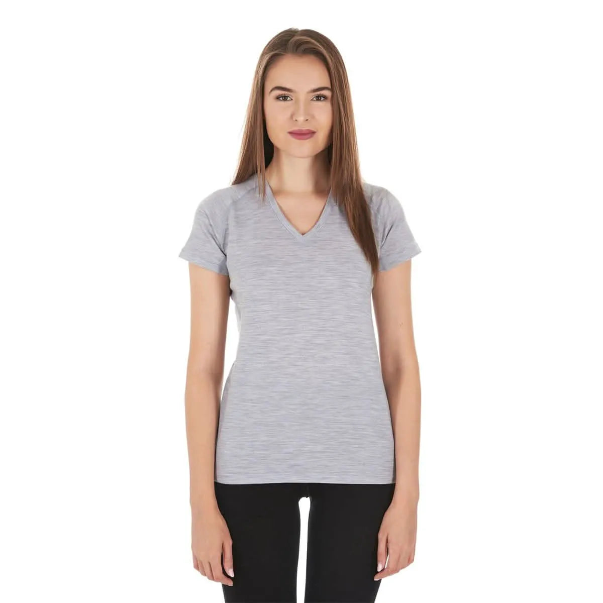 Woolverino Women's Microweight Wool V-Neck T-Shirt