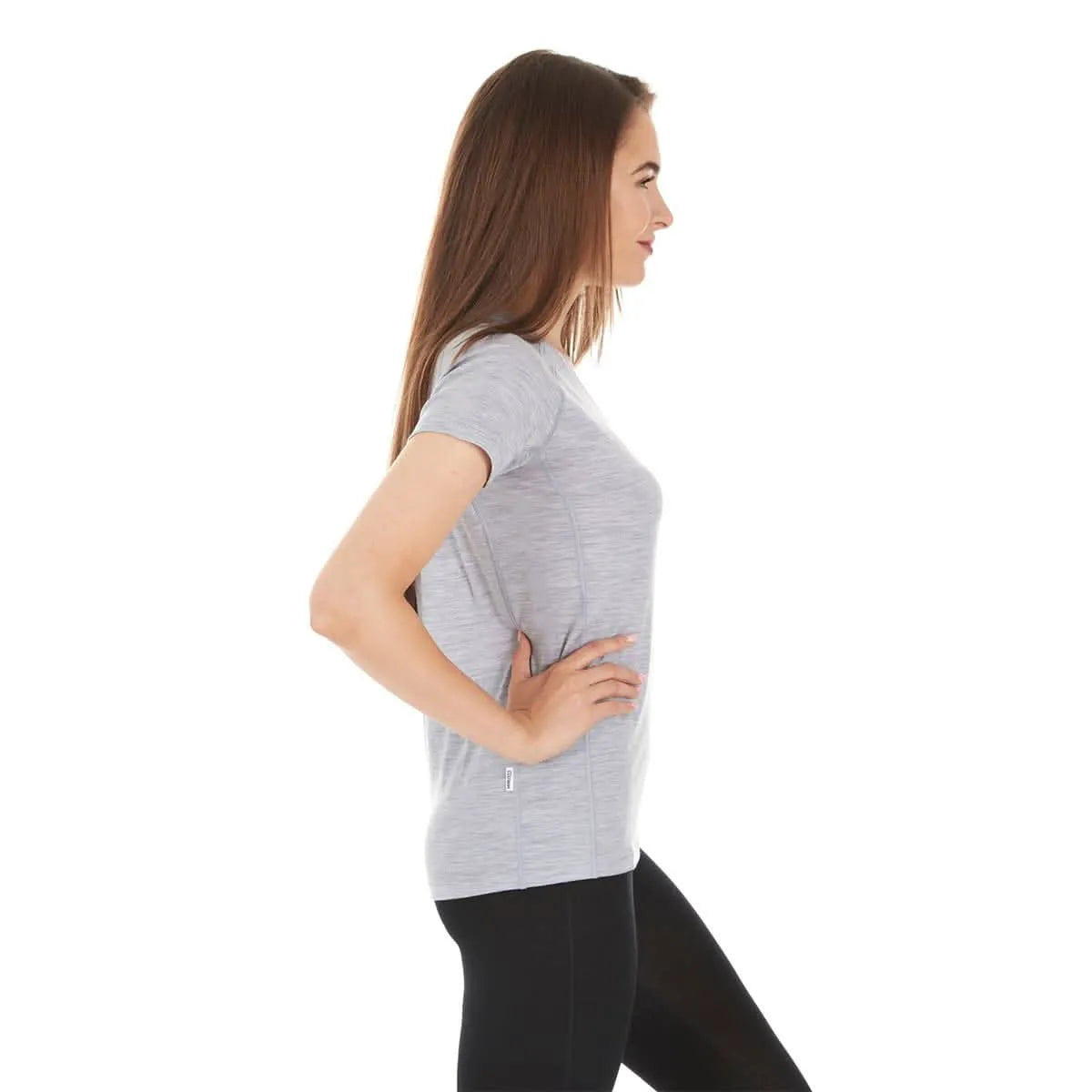 Woolverino Women's Microweight Wool V-Neck T-Shirt