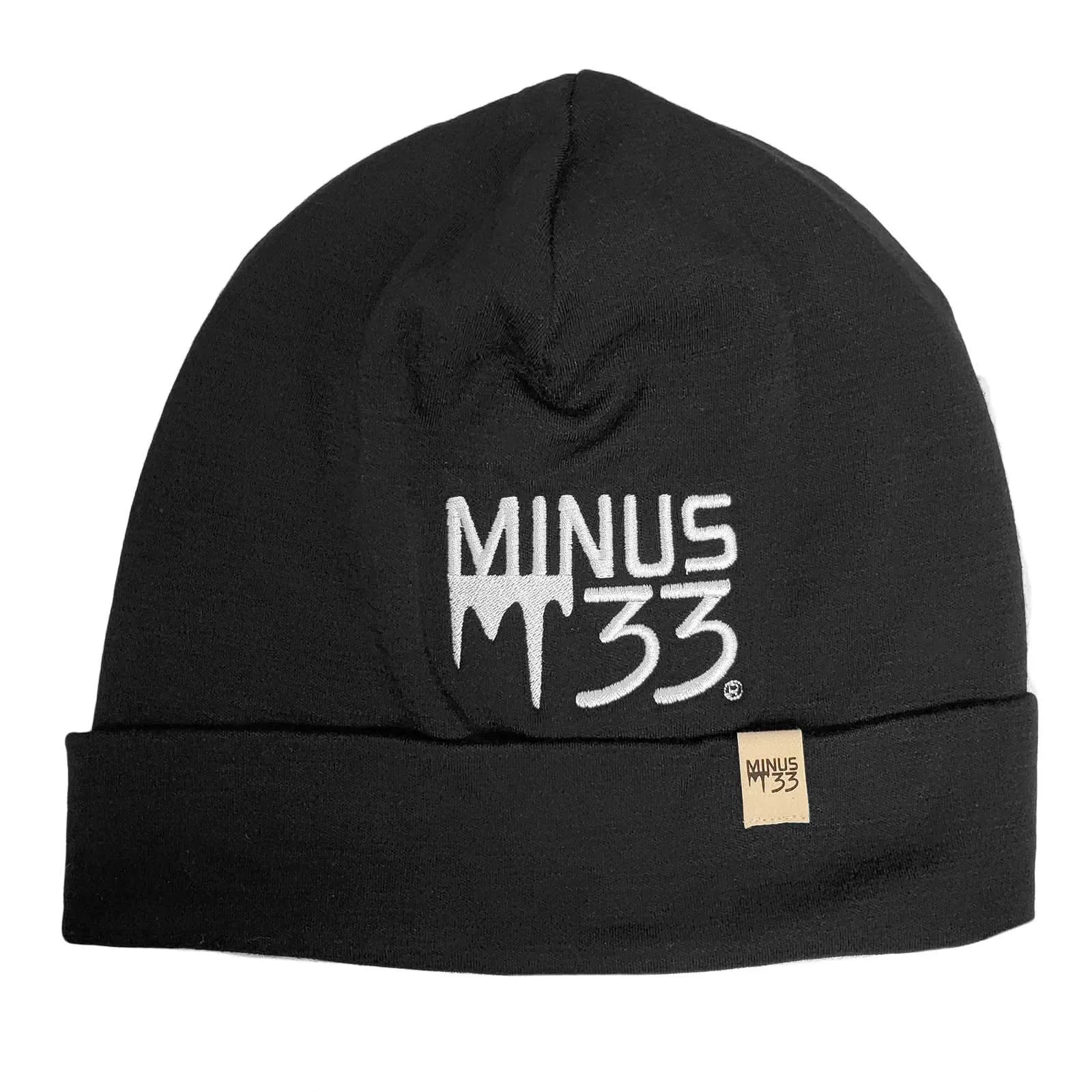 Lightweight Minus33 Logo Ridge Cuff Beanie - 100% Merino Wool