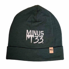 Lightweight Minus33 Logo Ridge Cuff Beanie - 100% Merino Wool