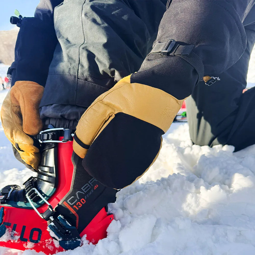 WoolTek 3-Finger Waterproof Ski Gloves