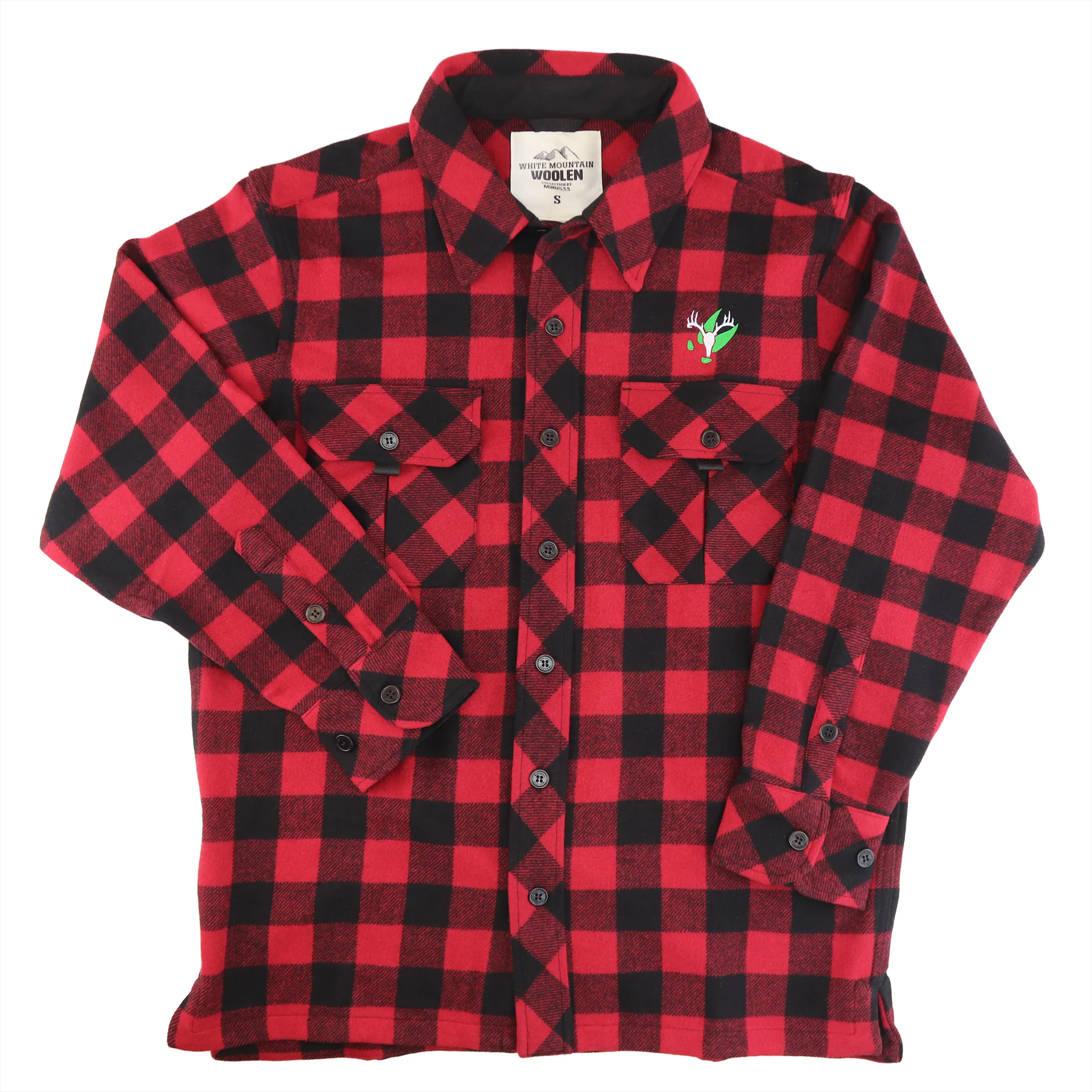 Big Woods Bucks Heavyweight Wool Guide Shirt Jacket - 34.4 oz