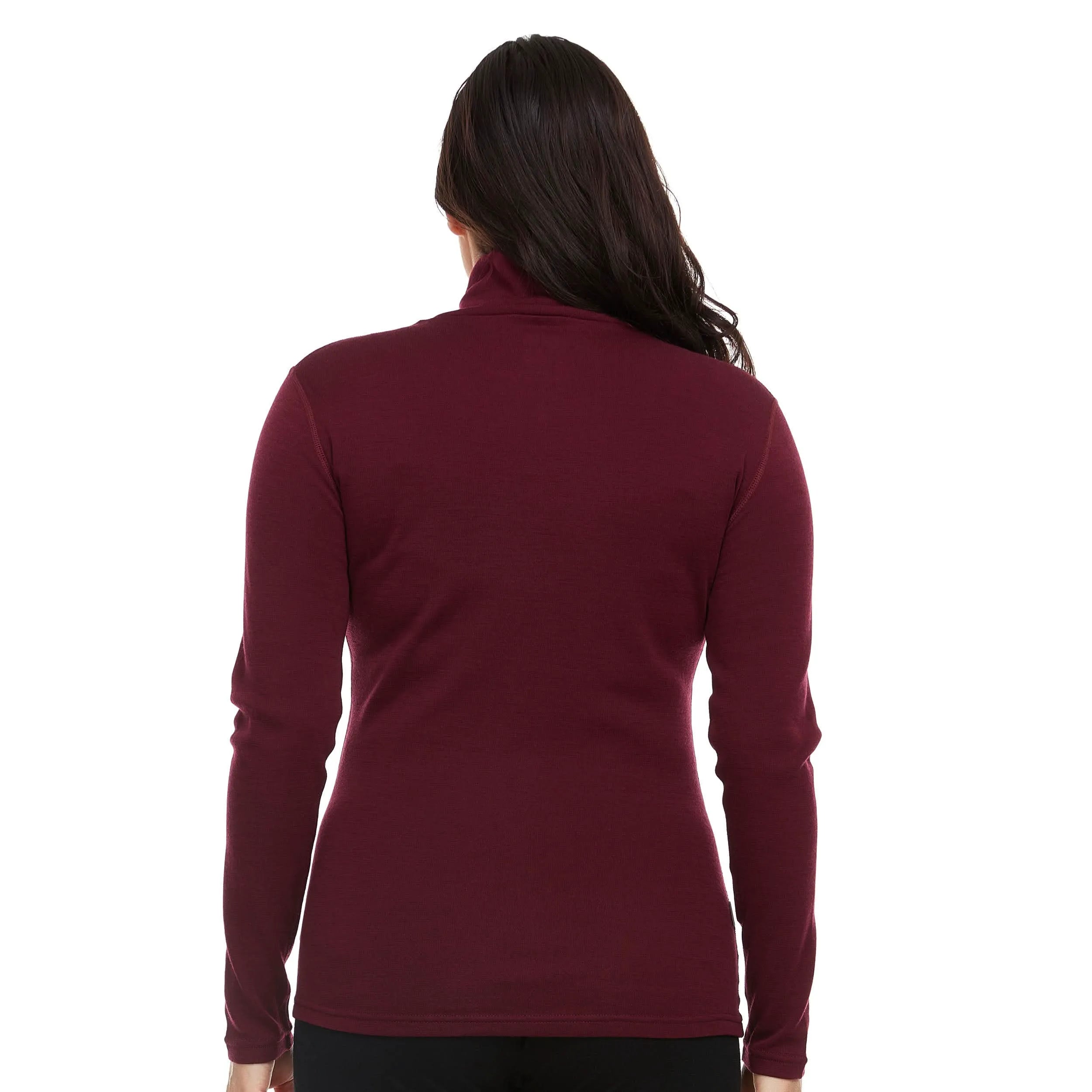 Women's Midweight Merino Wool Turtleneck | 100% Merino Wool