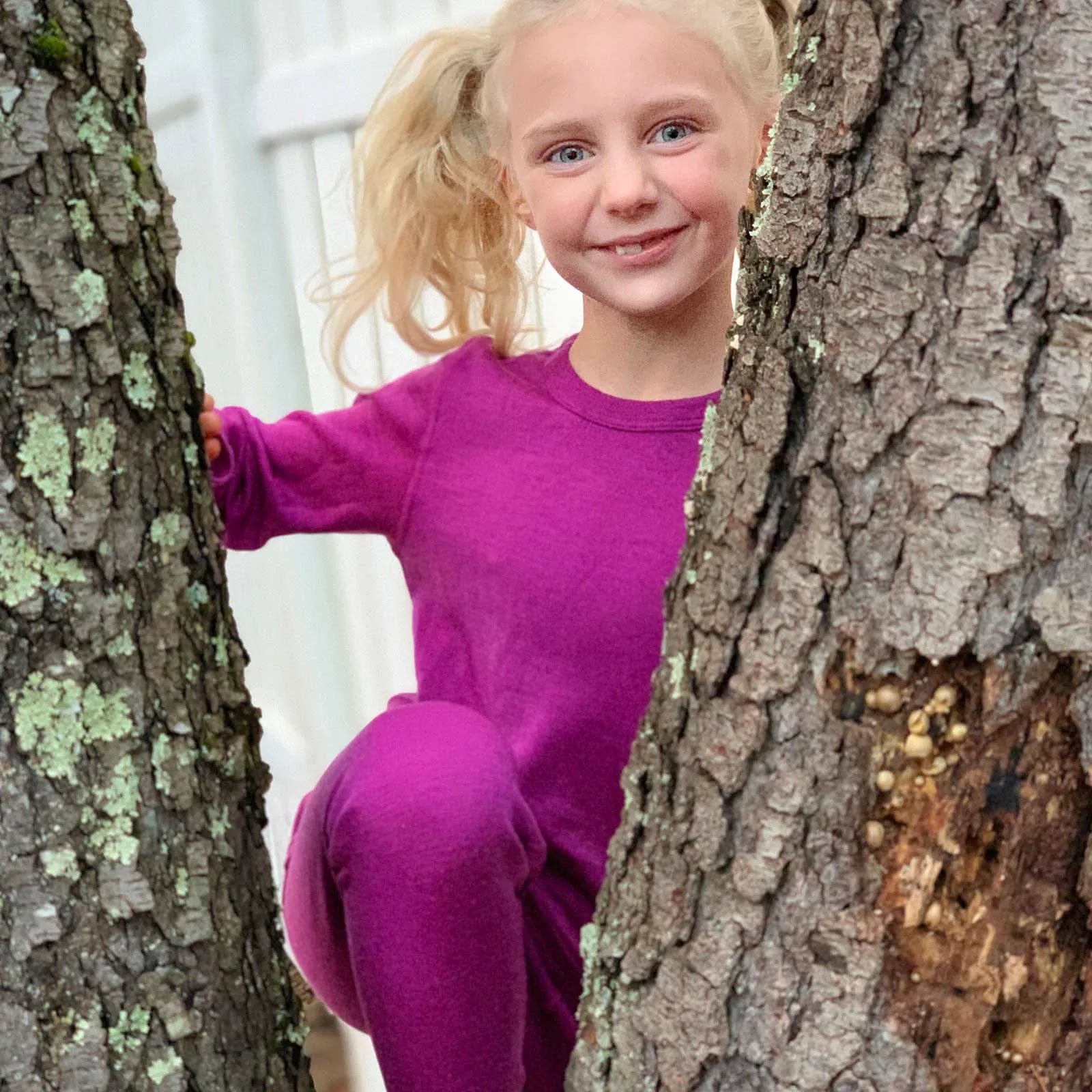 Midweight Kids' Merino Wool Base Layer Bottom