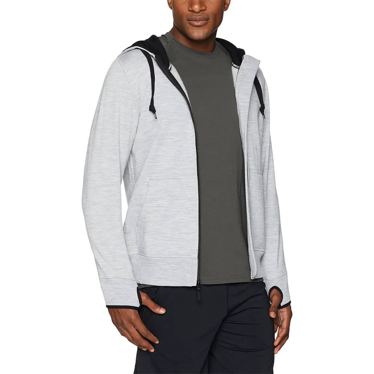 Men's Heavyweight Brushed Merino Wool Full-Zip Hoodie
