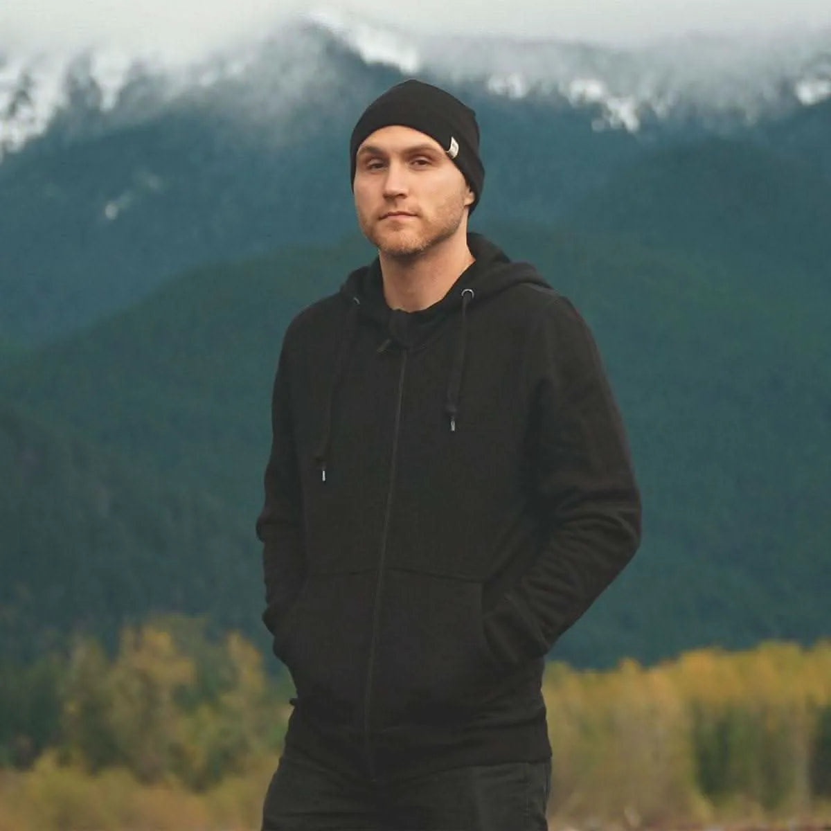 Men's Heavyweight Brushed Merino Wool Full-Zip Hoodie