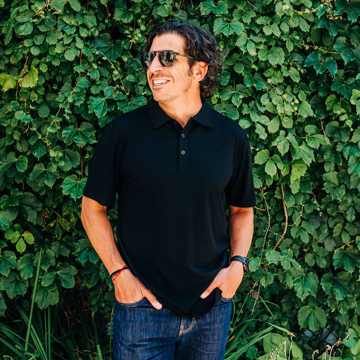 Microweight Men's Wool Polo - Woolverino