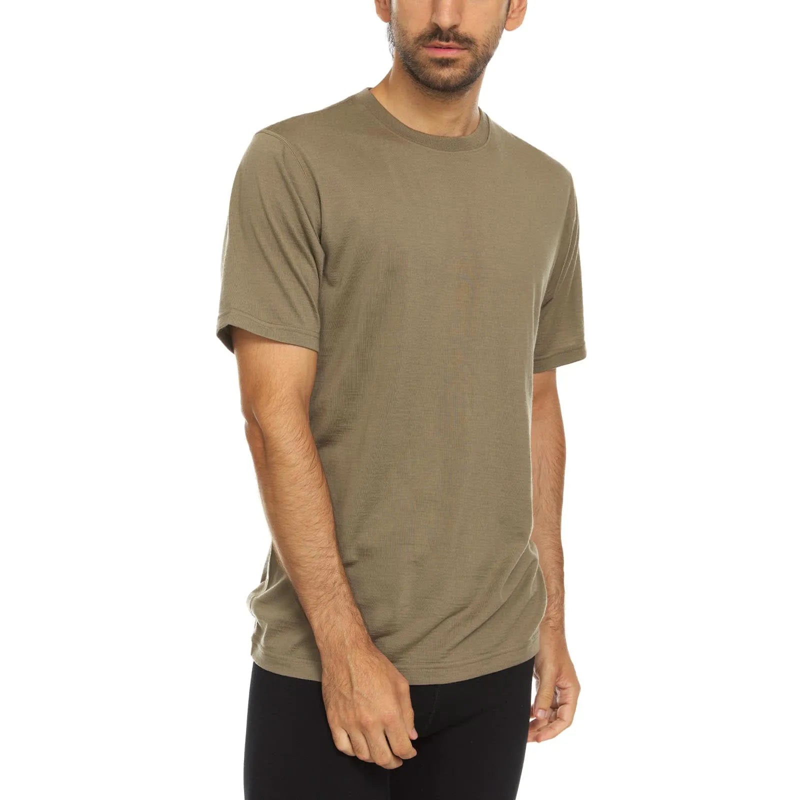Lightweight Men's Wool T Shirt Crew - 100% Merino Wool