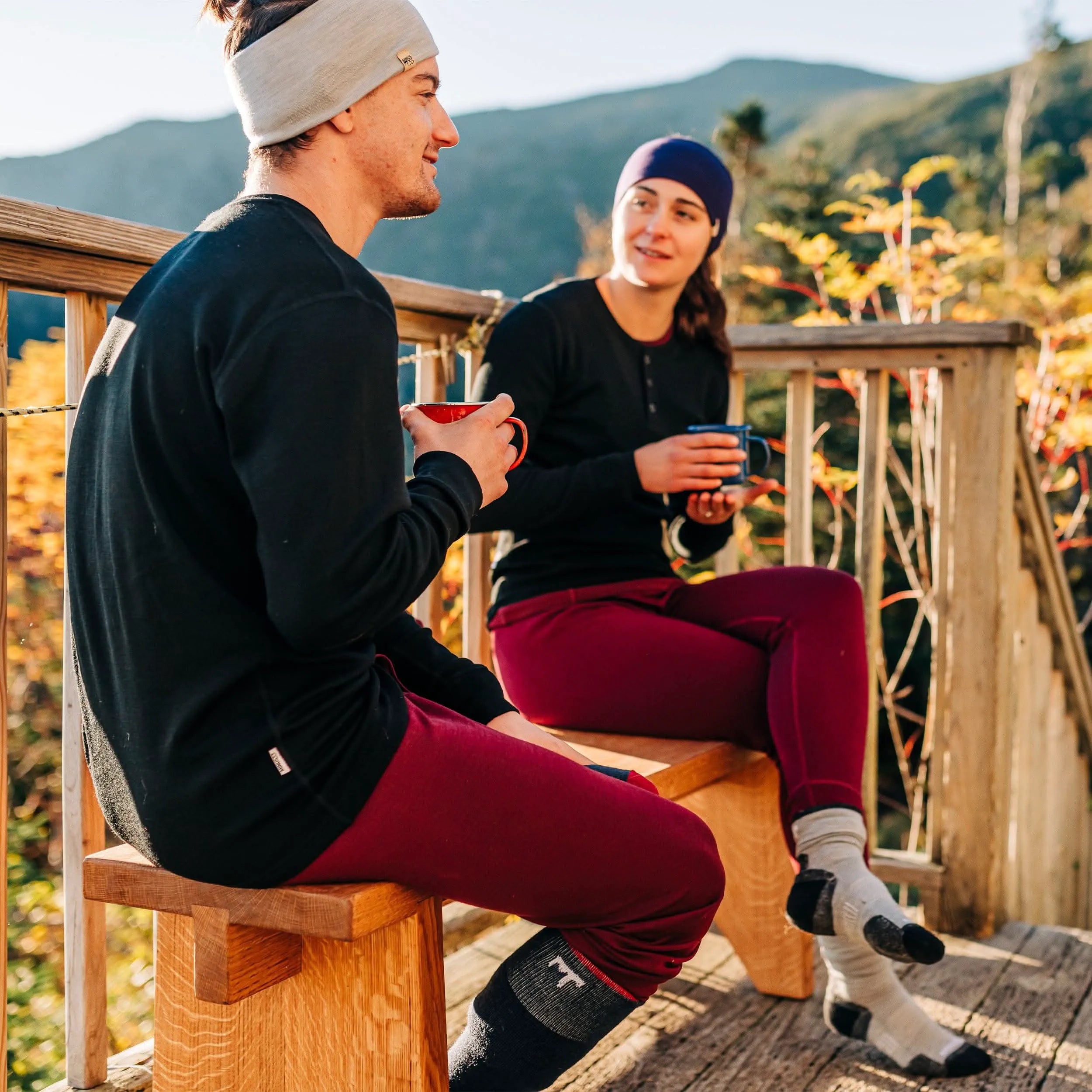 Men's Midweight Merino Wool Thermal Base Layer Bottom