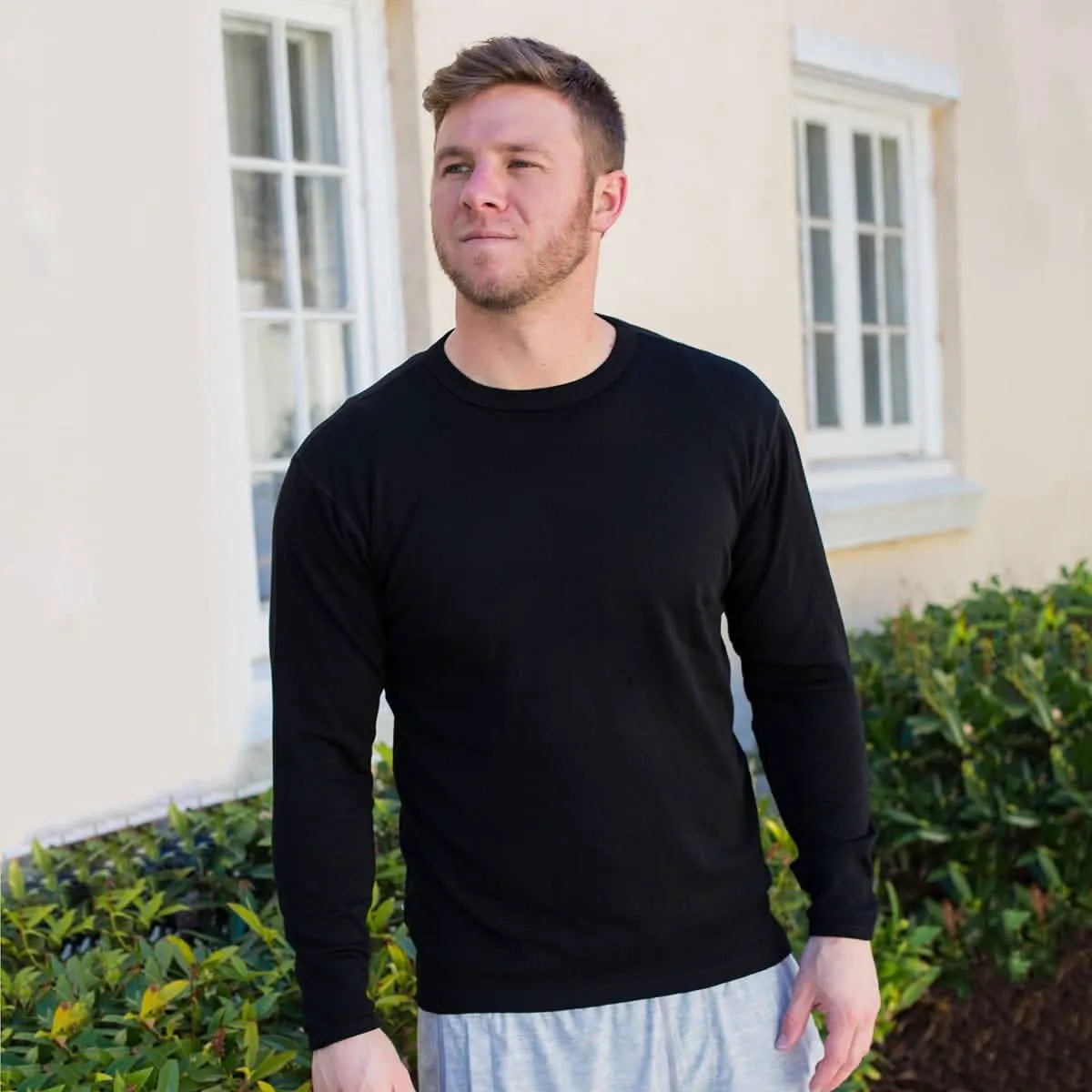 Men's Heavyweight 100% Merino Wool Crew Neck Sweater