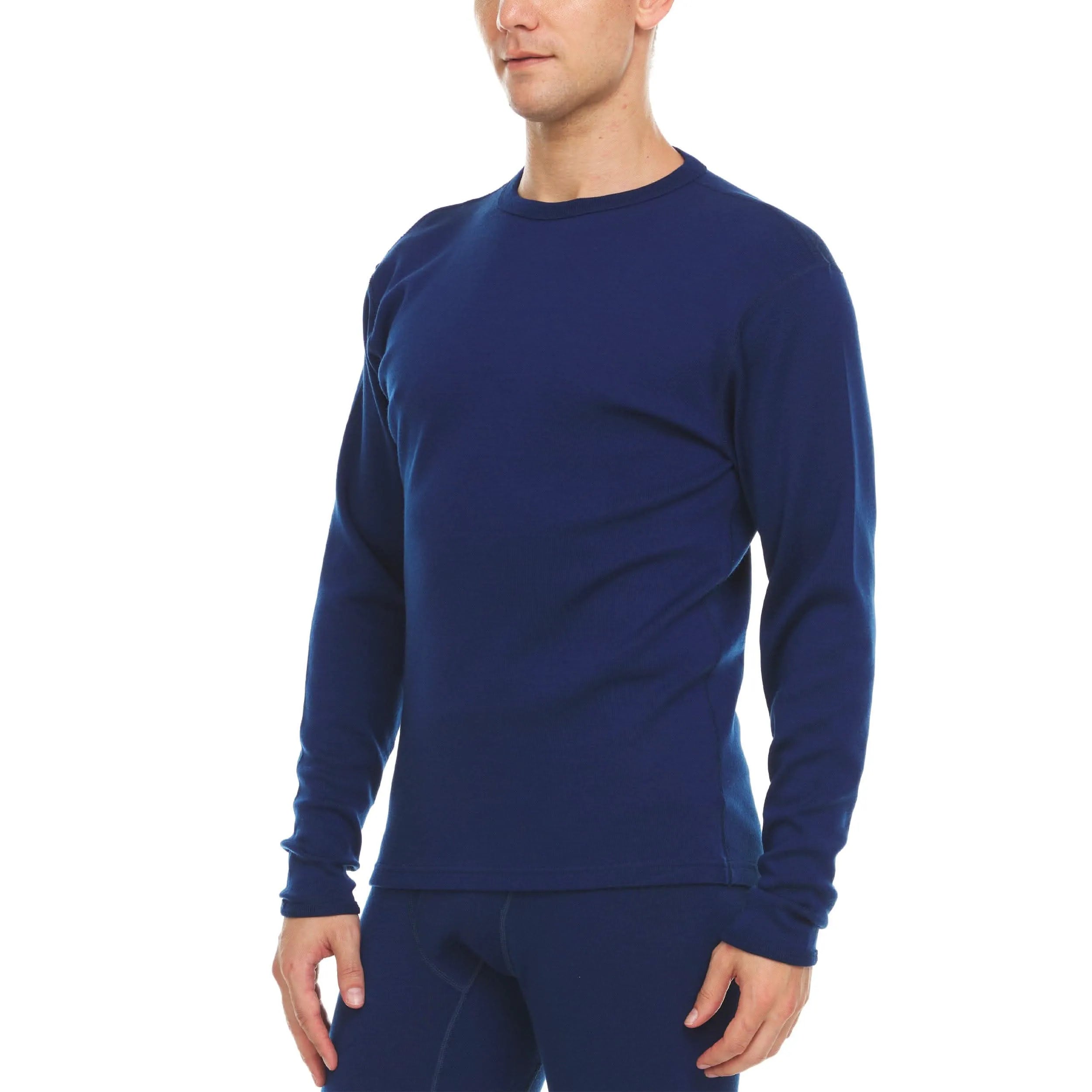Men's Heavyweight 100% Merino Wool Crew Neck Sweater