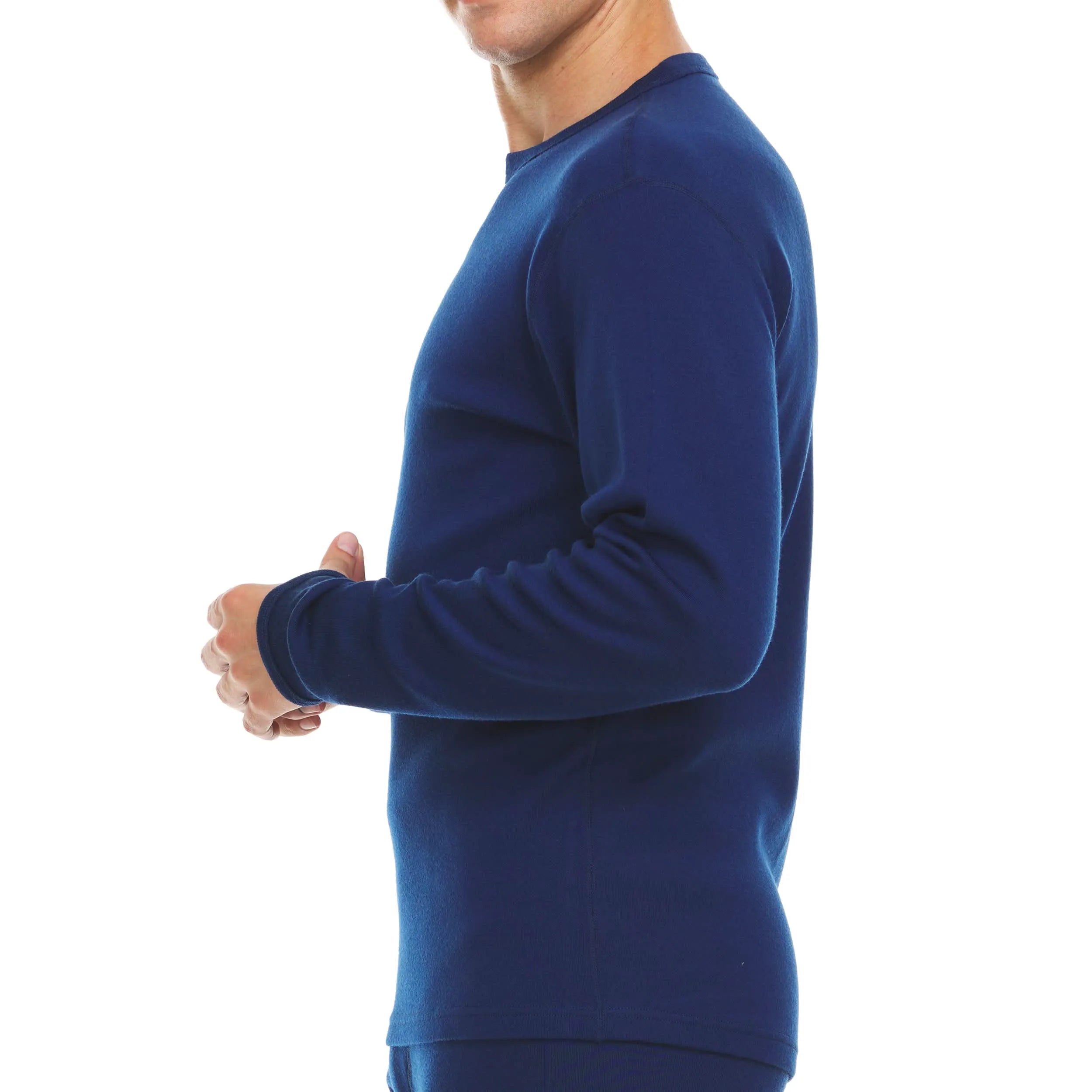 Men's Heavyweight 100% Merino Wool Crew Neck Sweater