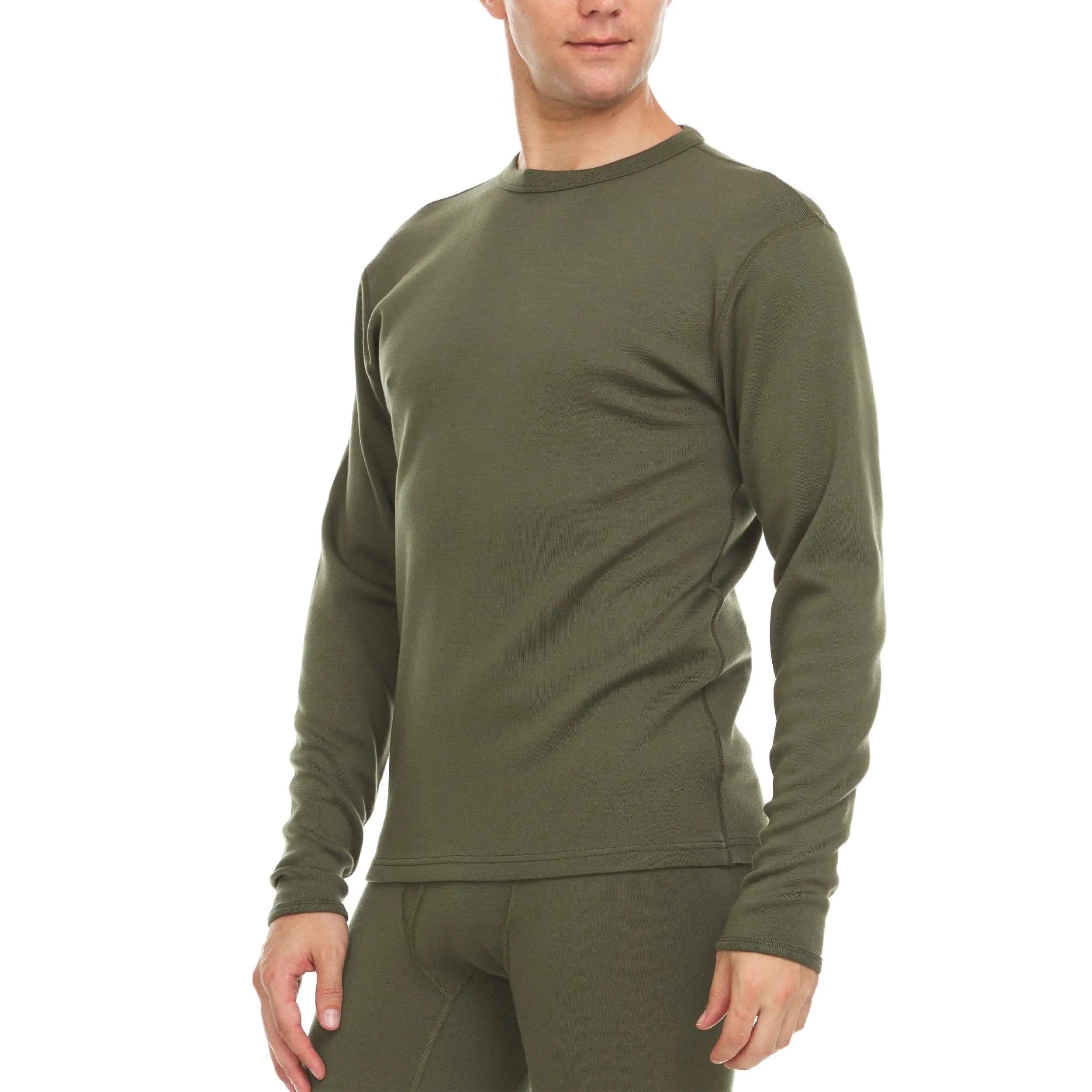 Men's Heavyweight 100% Merino Wool Crew Neck Sweater