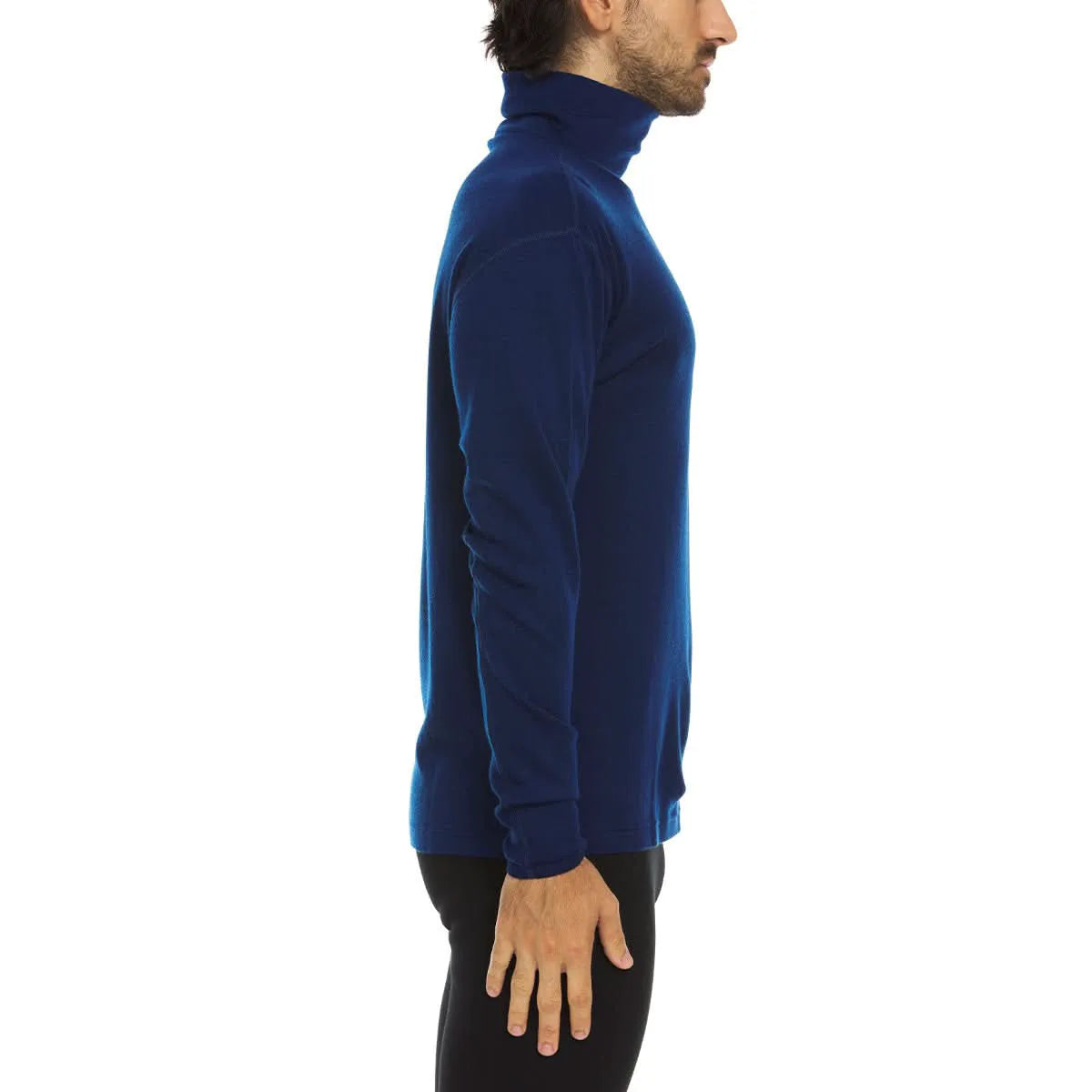 Midweight Men's Wool Turtleneck - 100% Merino Wool