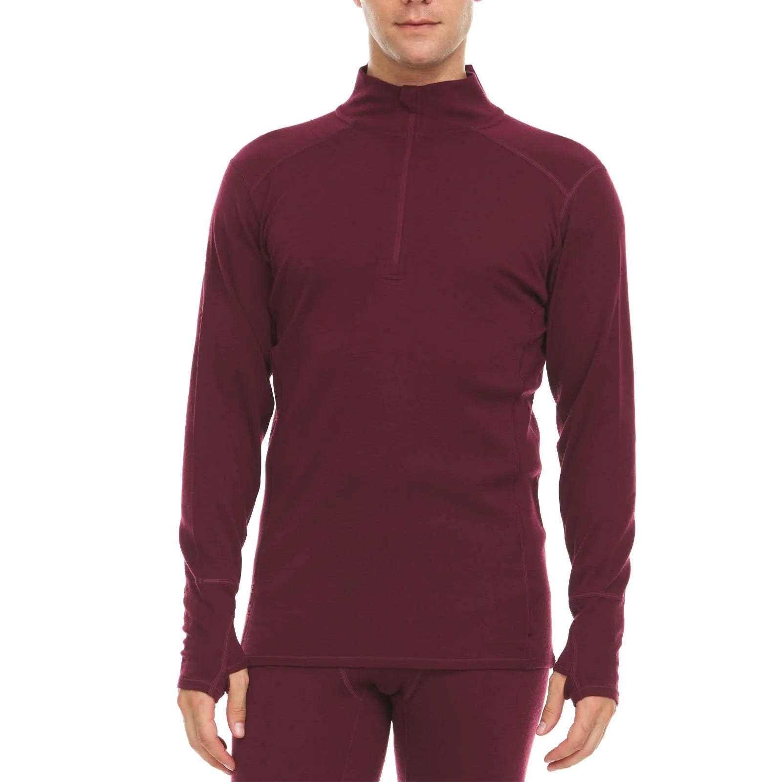 Men's Midweight Merino Wool 1/4 Zip Sweater