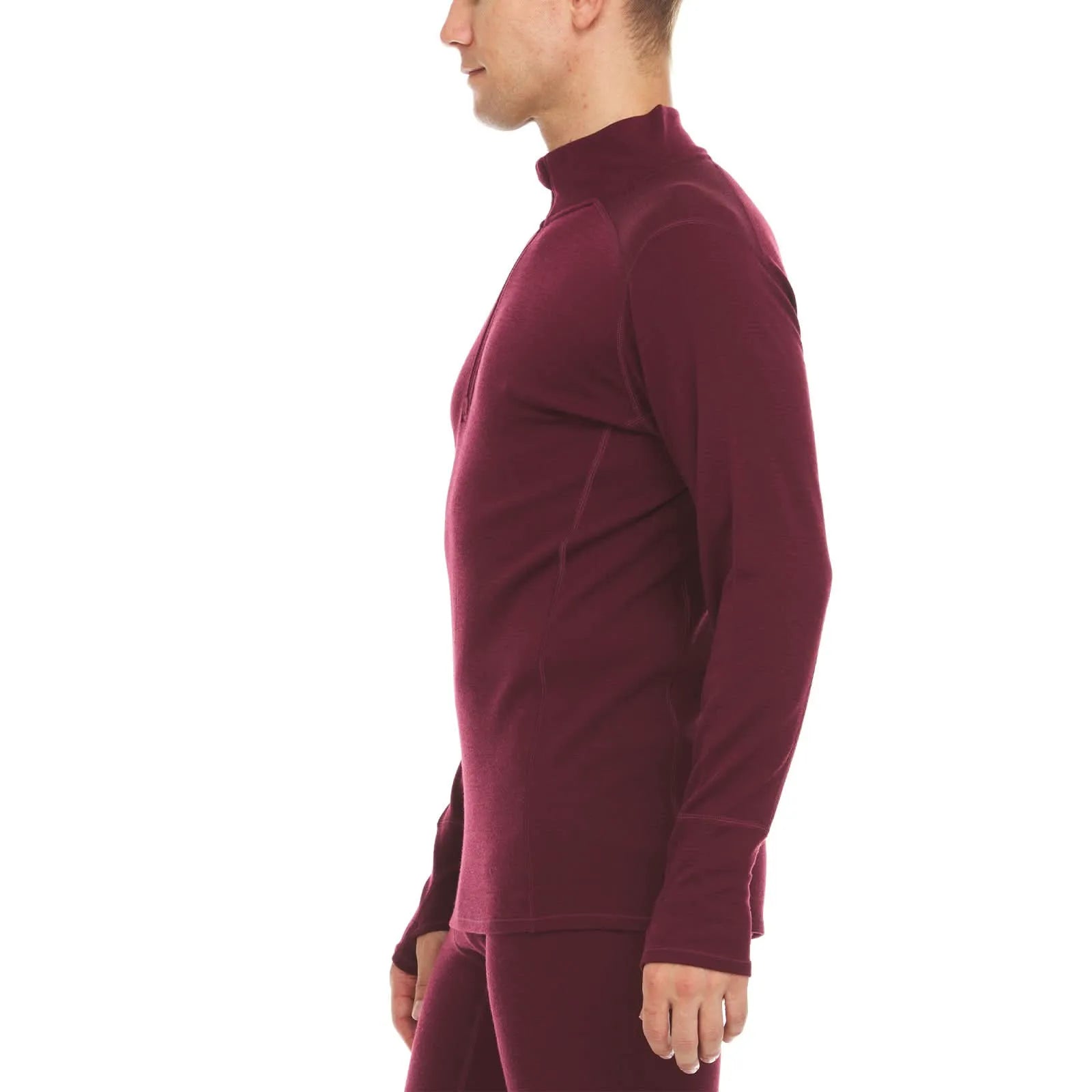 Men's Midweight Merino Wool 1/4 Zip Sweater