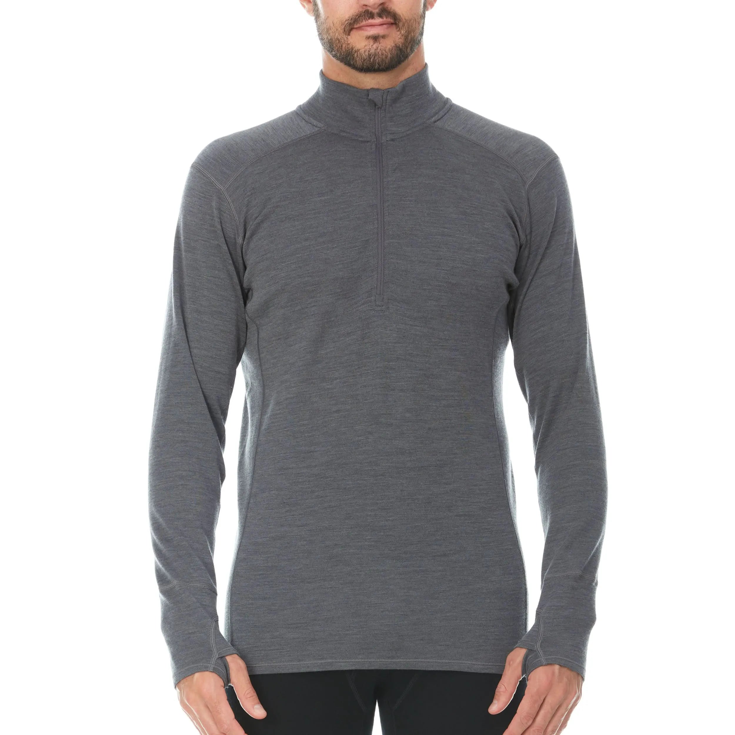 Men's Midweight Merino Wool 1/4 Zip Sweater