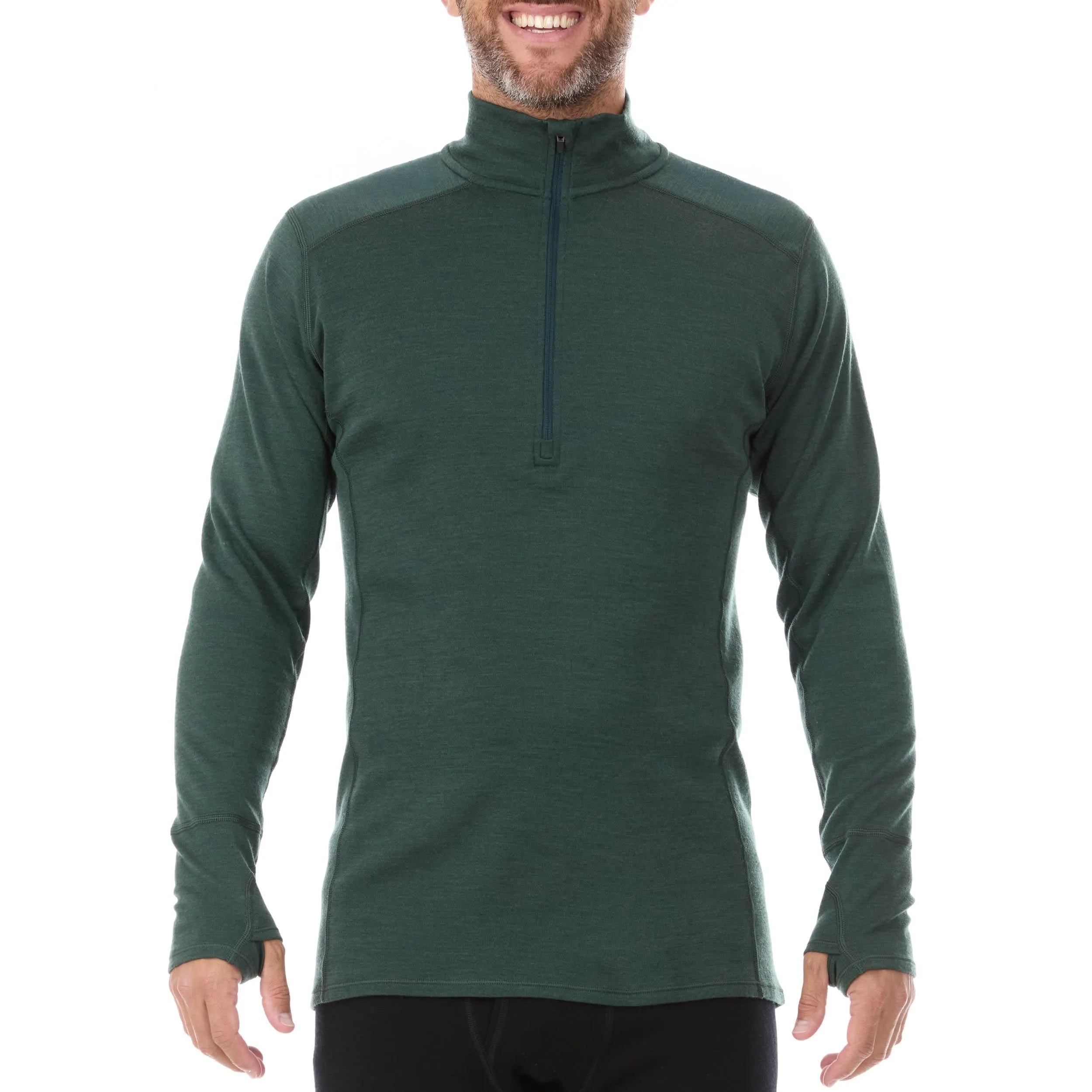 Men's Midweight Merino Wool 1/4 Zip Sweater
