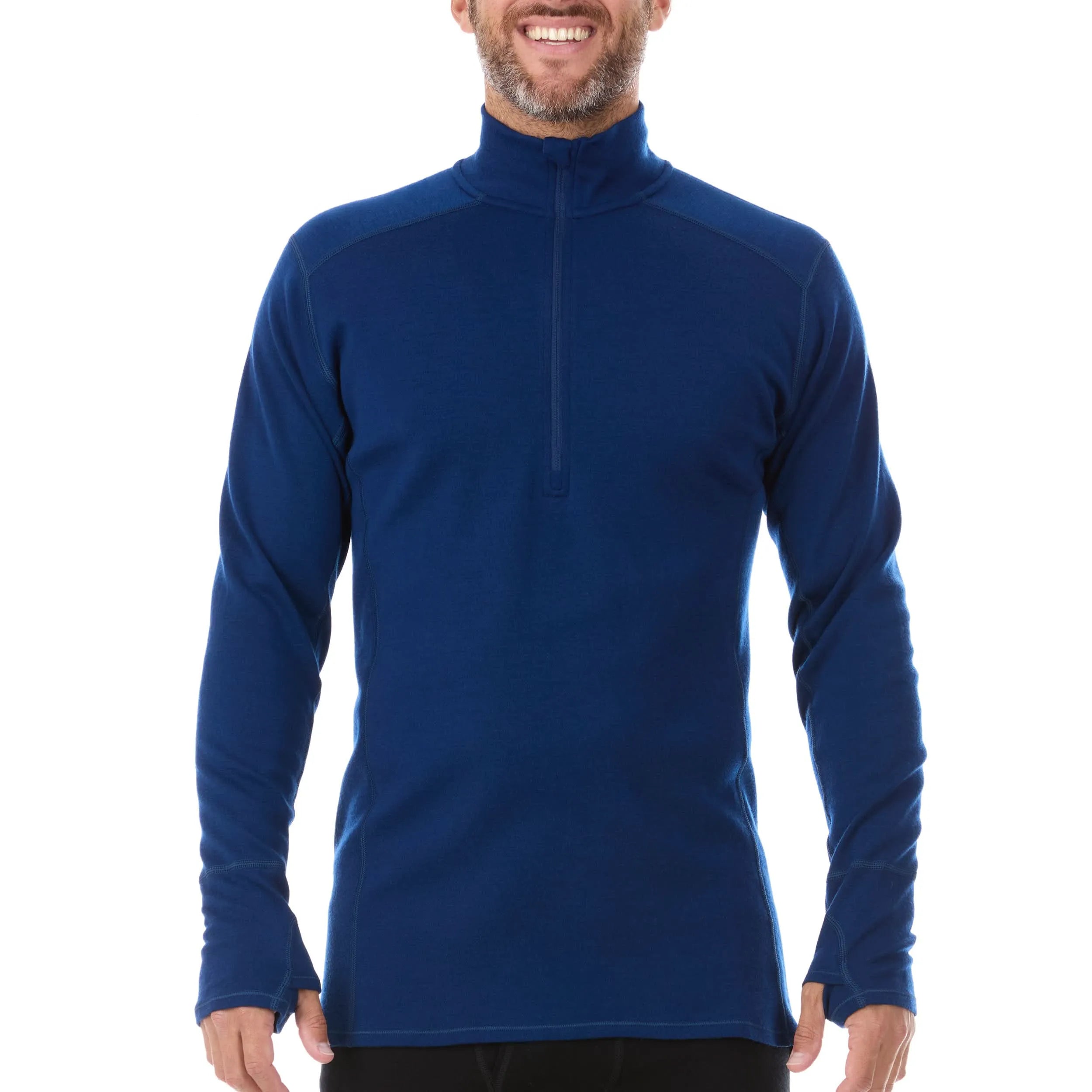 Men's Midweight Merino Wool 1/4 Zip Sweater