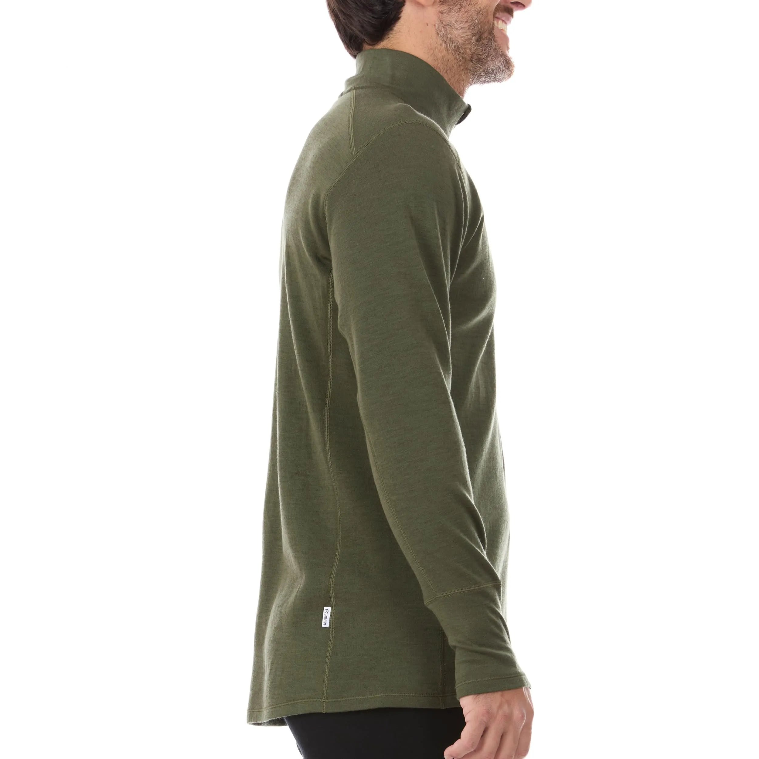 Men's Midweight Merino Wool 1/4 Zip Sweater