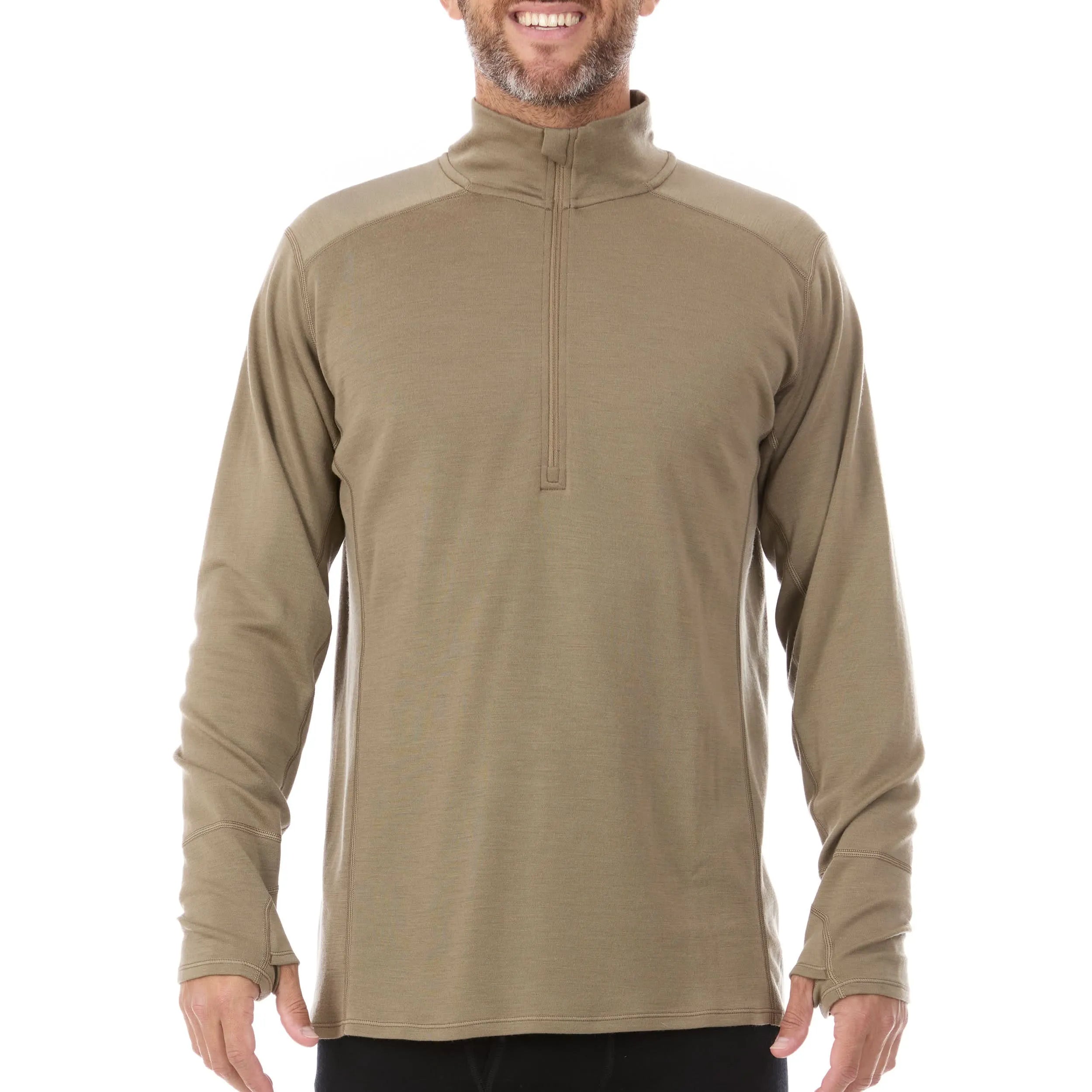 Men's Midweight Merino Wool 1/4 Zip Sweater