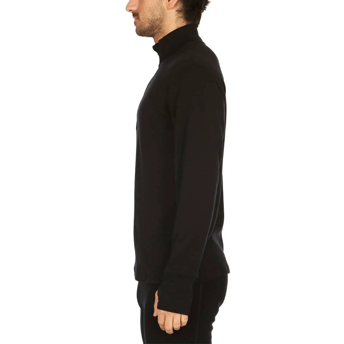 Heavyweight Men's Wool 1/4 Zip - 100% Merino Wool