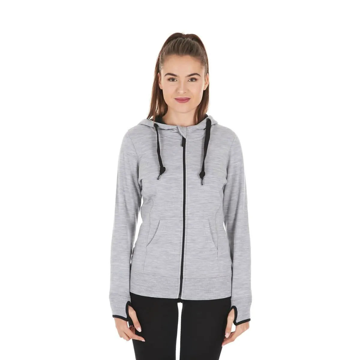 Women's Heavyweight Brushed Merino Wool Full-Zip Hoodie