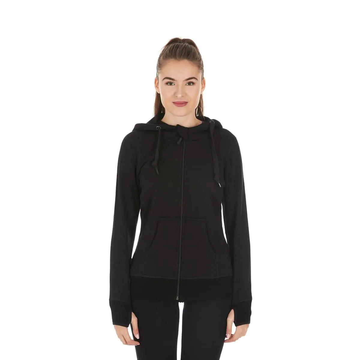 Women's Heavyweight Brushed Merino Wool Full-Zip Hoodie