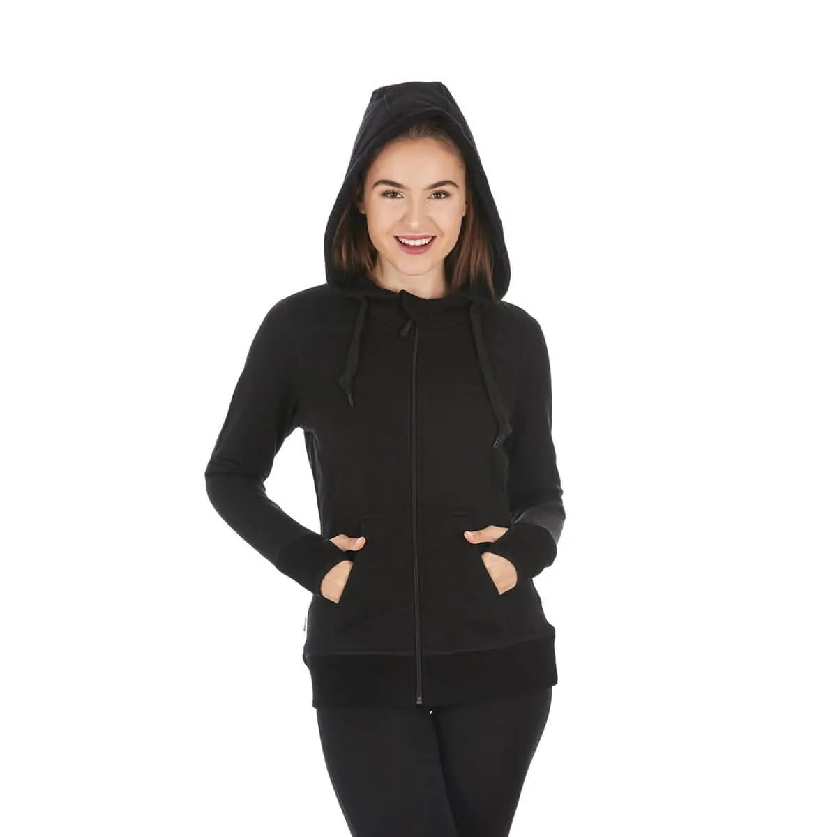 Women's Heavyweight Brushed Merino Wool Full-Zip Hoodie