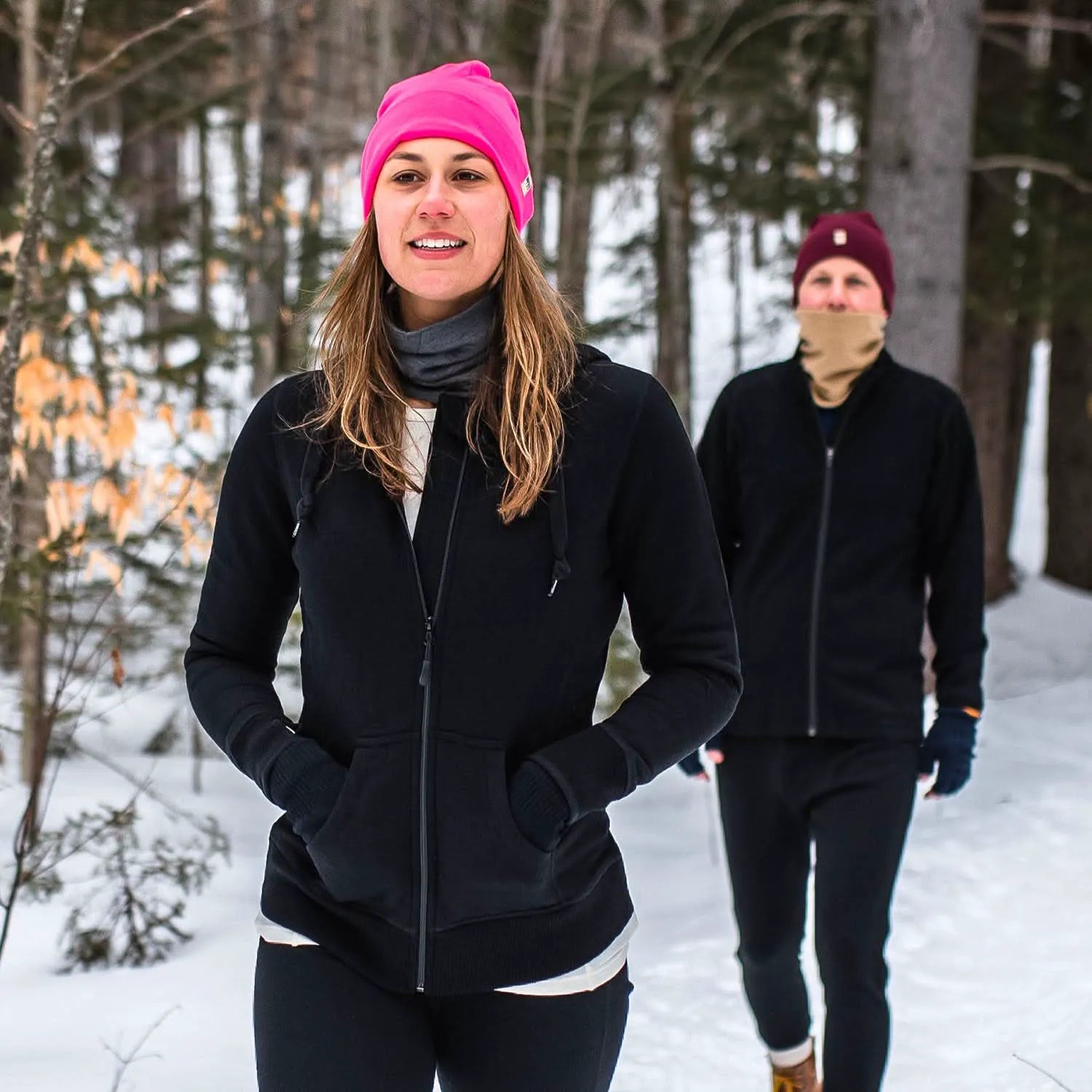 Women's Heavyweight Brushed Merino Wool Full-Zip Hoodie