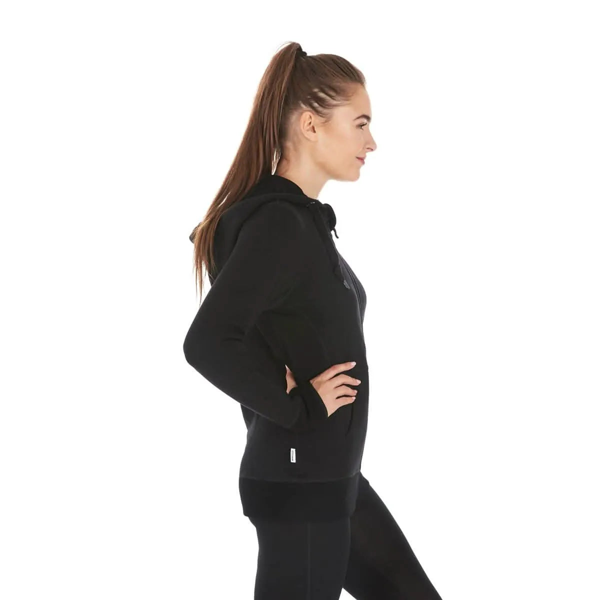 Women's Heavyweight Brushed Merino Wool Full-Zip Hoodie