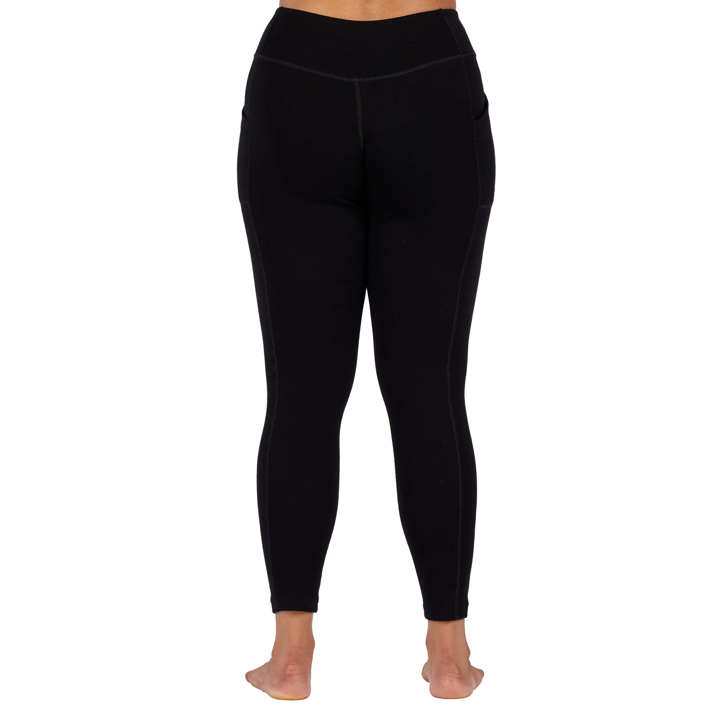 Women's Heavyweight Merino Wool Thermal Leggings - 100% Natural Base Layer Bottom