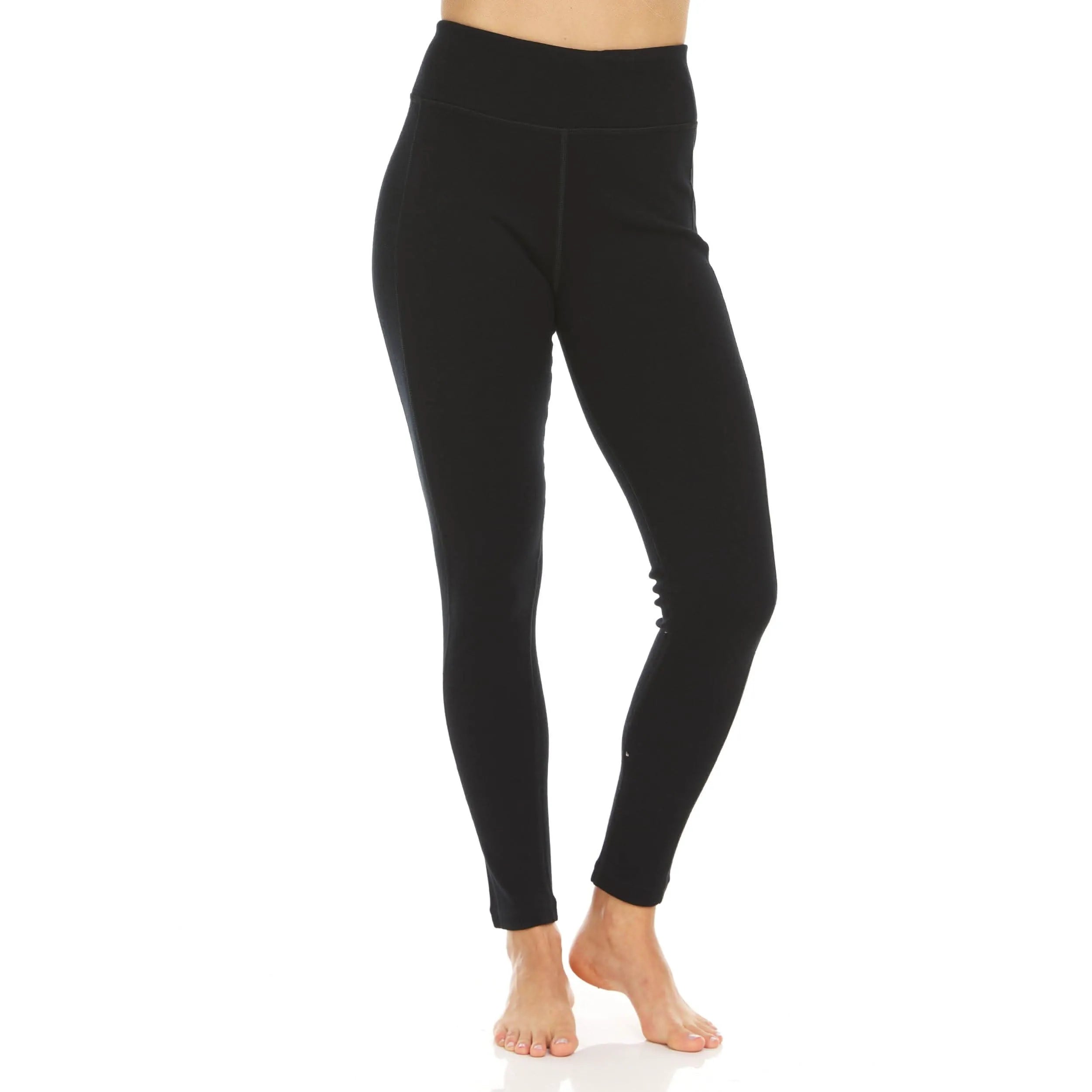 Women's Heavyweight Merino Wool Thermal Leggings - 100% Natural Base Layer Bottom
