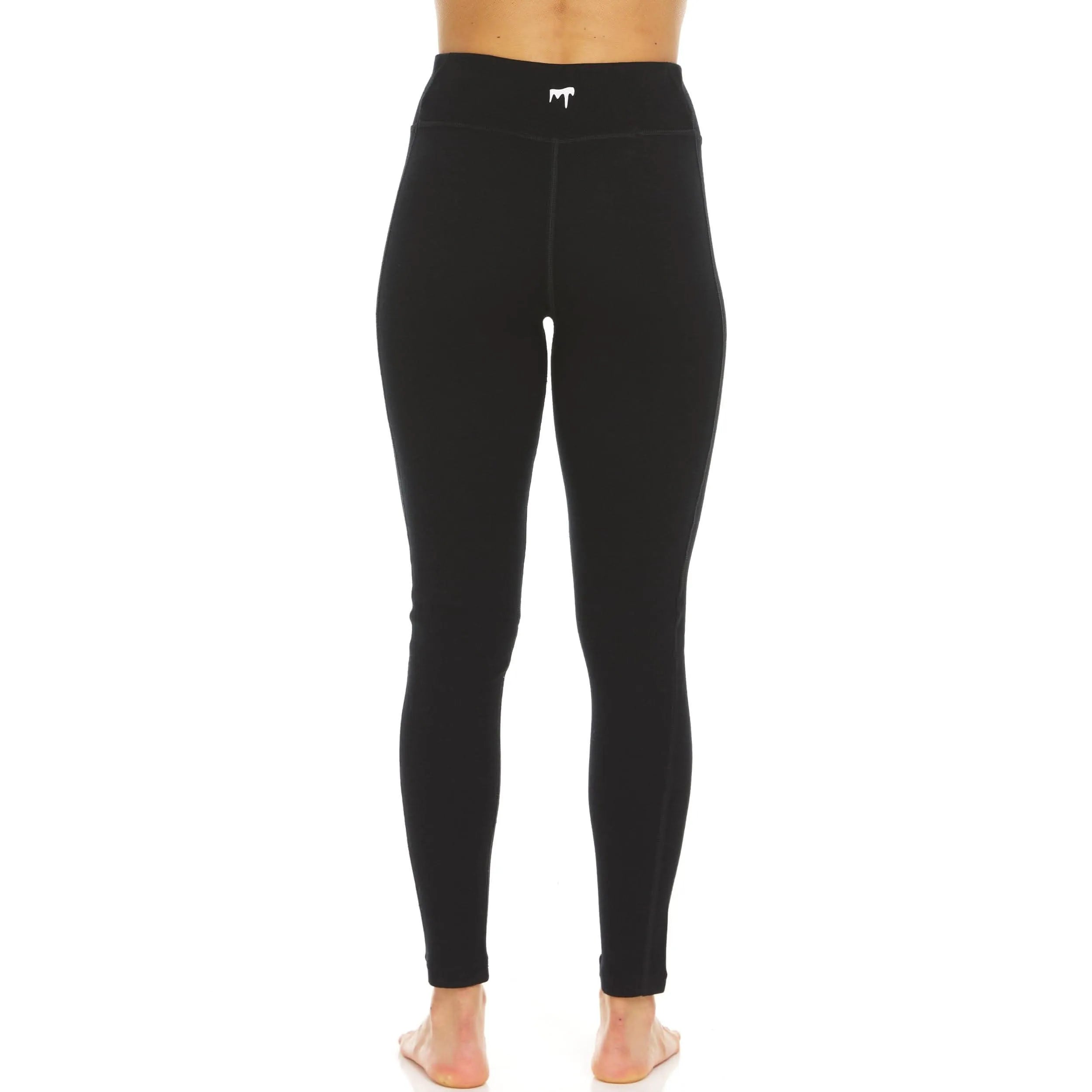 Women's Heavyweight Merino Wool Thermal Leggings - 100% Natural Base Layer Bottom