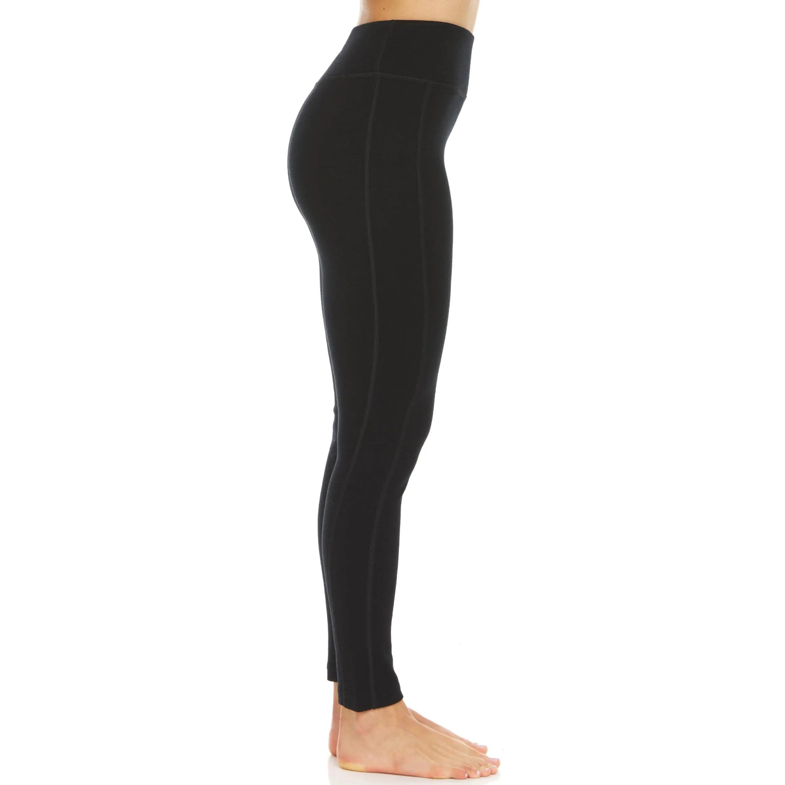 Women's Heavyweight Merino Wool Thermal Leggings - 100% Natural Base Layer Bottom