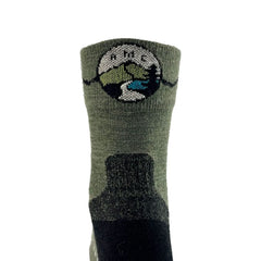 AMC Merino Wool Hiking Socks - Micro Cushion Mini Crew