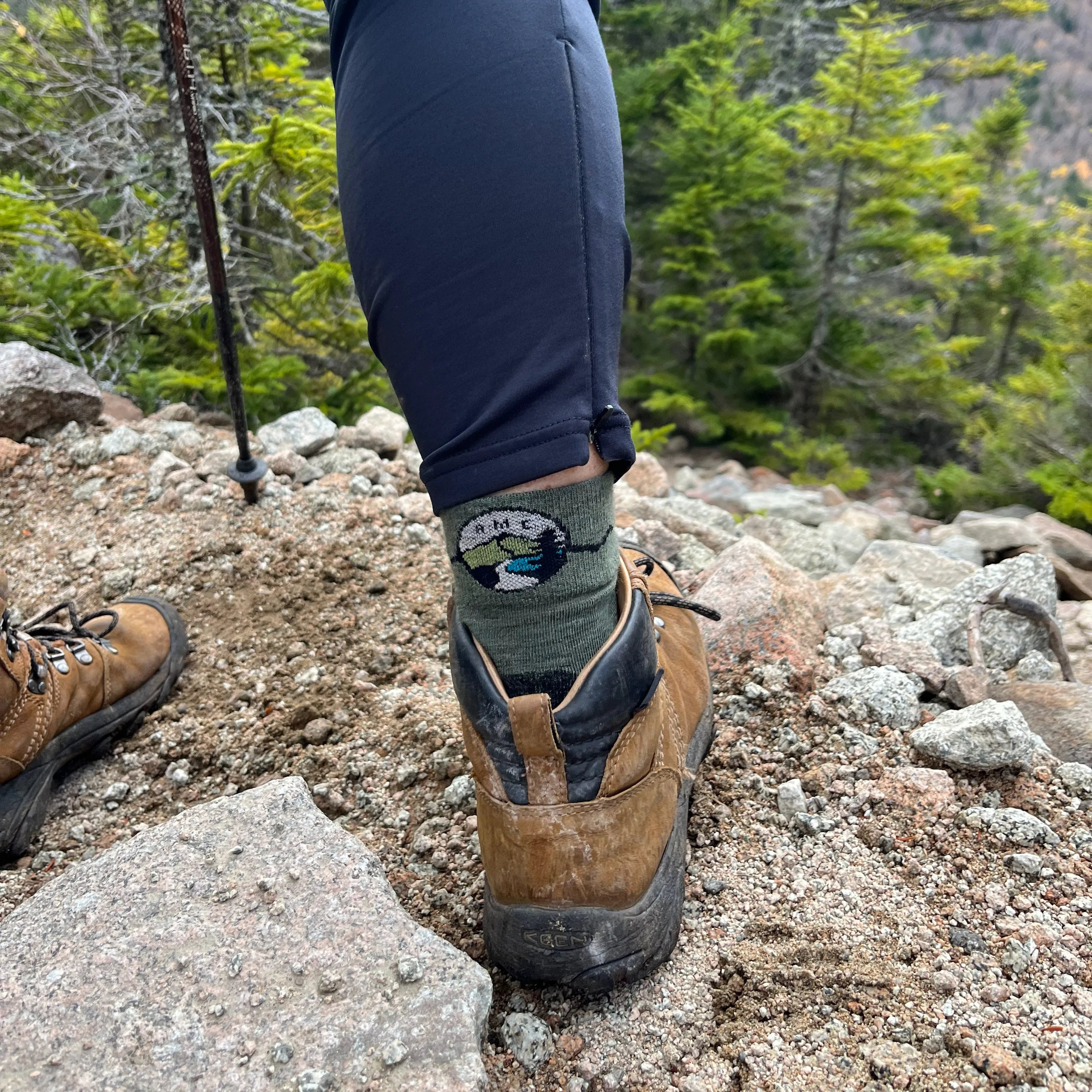 AMC Merino Wool Hiking Socks - Micro Cushion Mini Crew