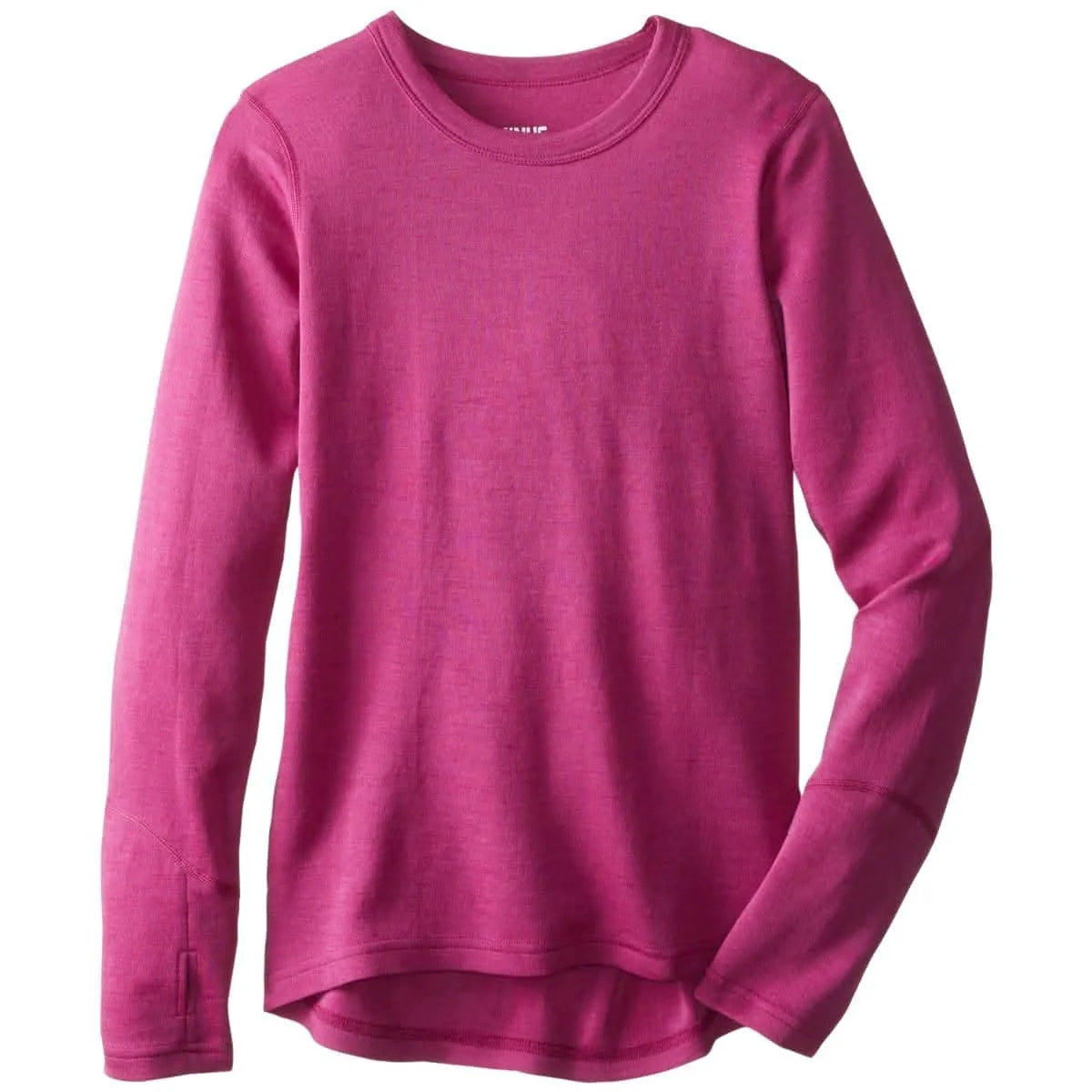 Midweight Kids' Merino Wool Base Layer Crew Top
