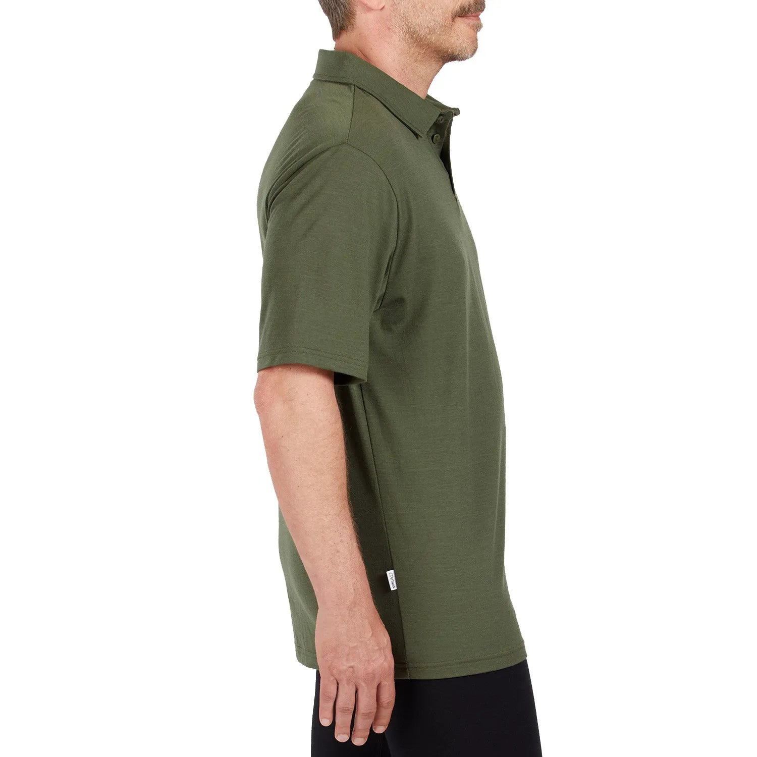 Microweight Men's Wool Polo - Woolverino