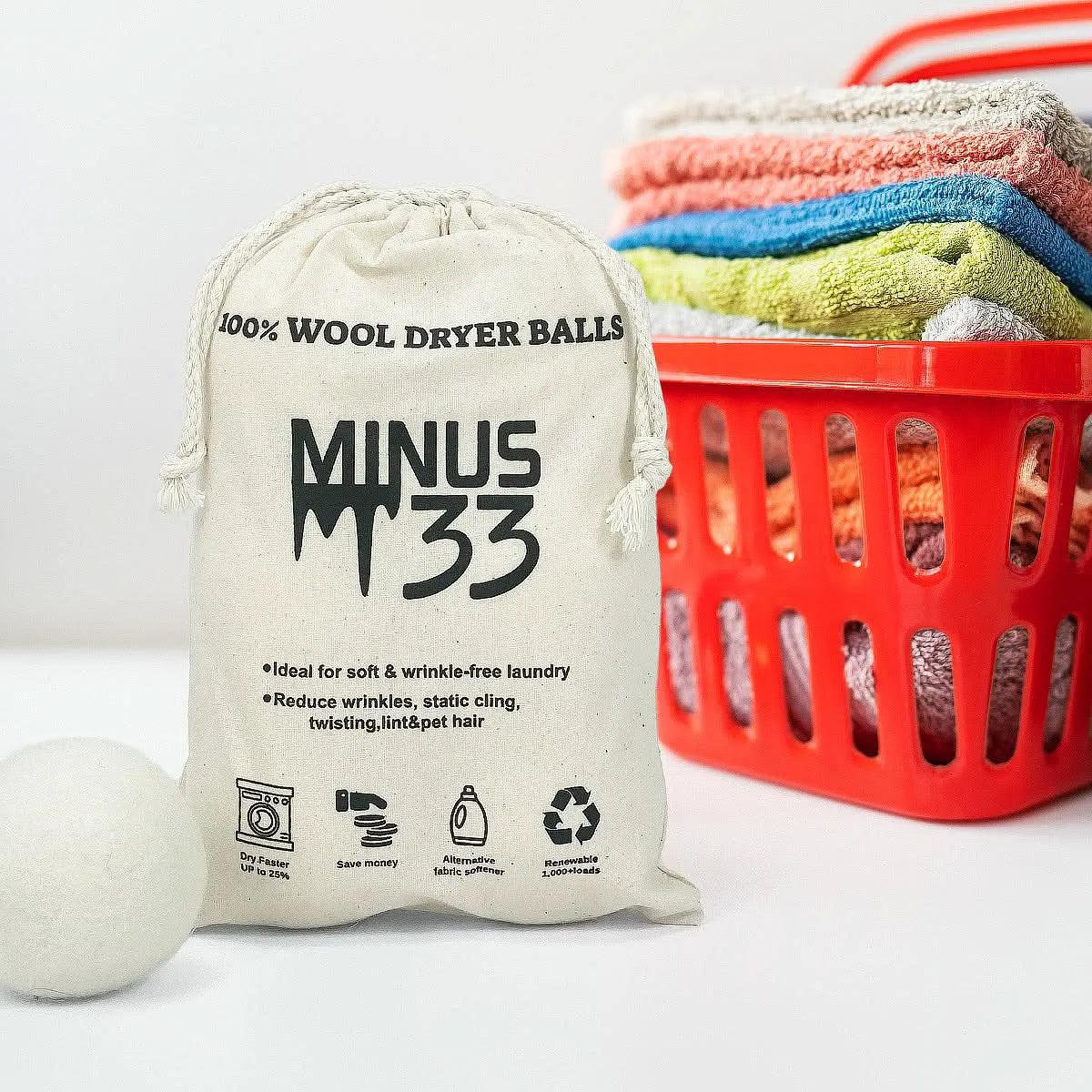 6-Pack 100% Wool Dryer Balls