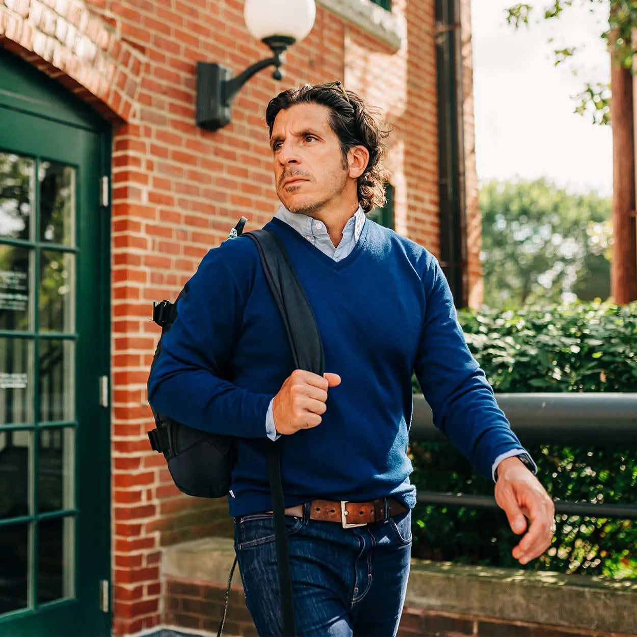 Men's Midweight Merino Wool V-Neck Sweater | 100% Merino Wool