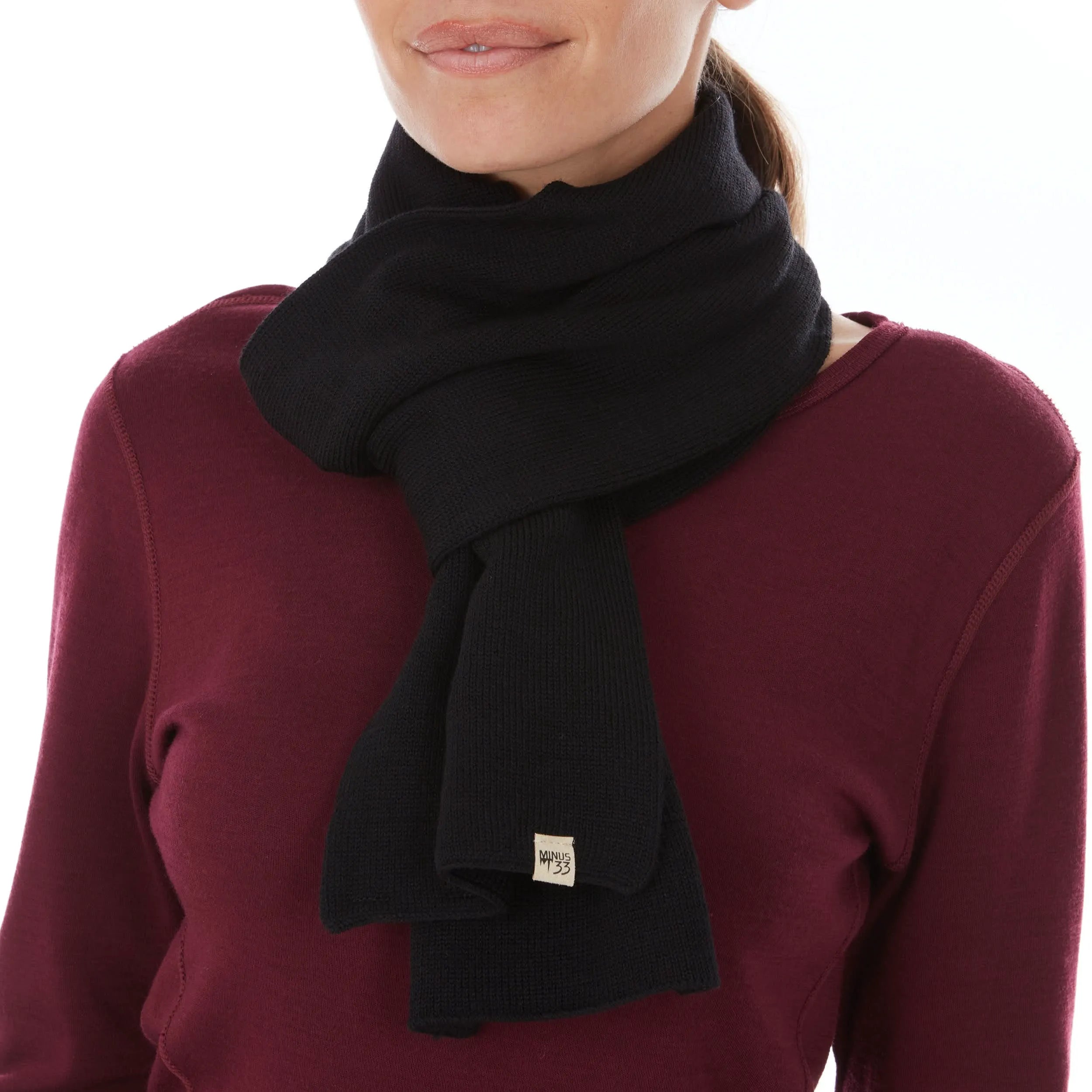 100% Merino Wool Knit Scarf