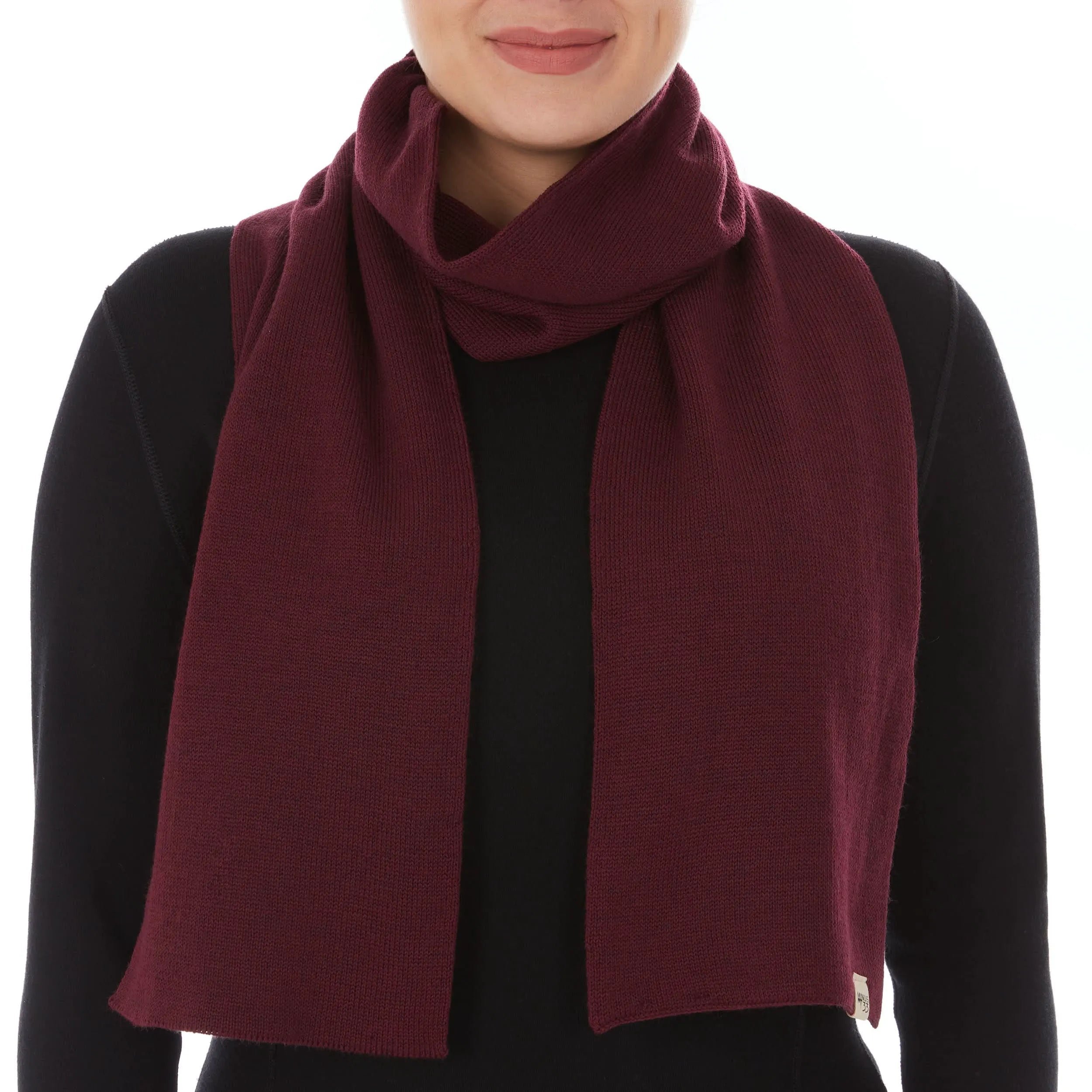 100% Merino Wool Knit Scarf