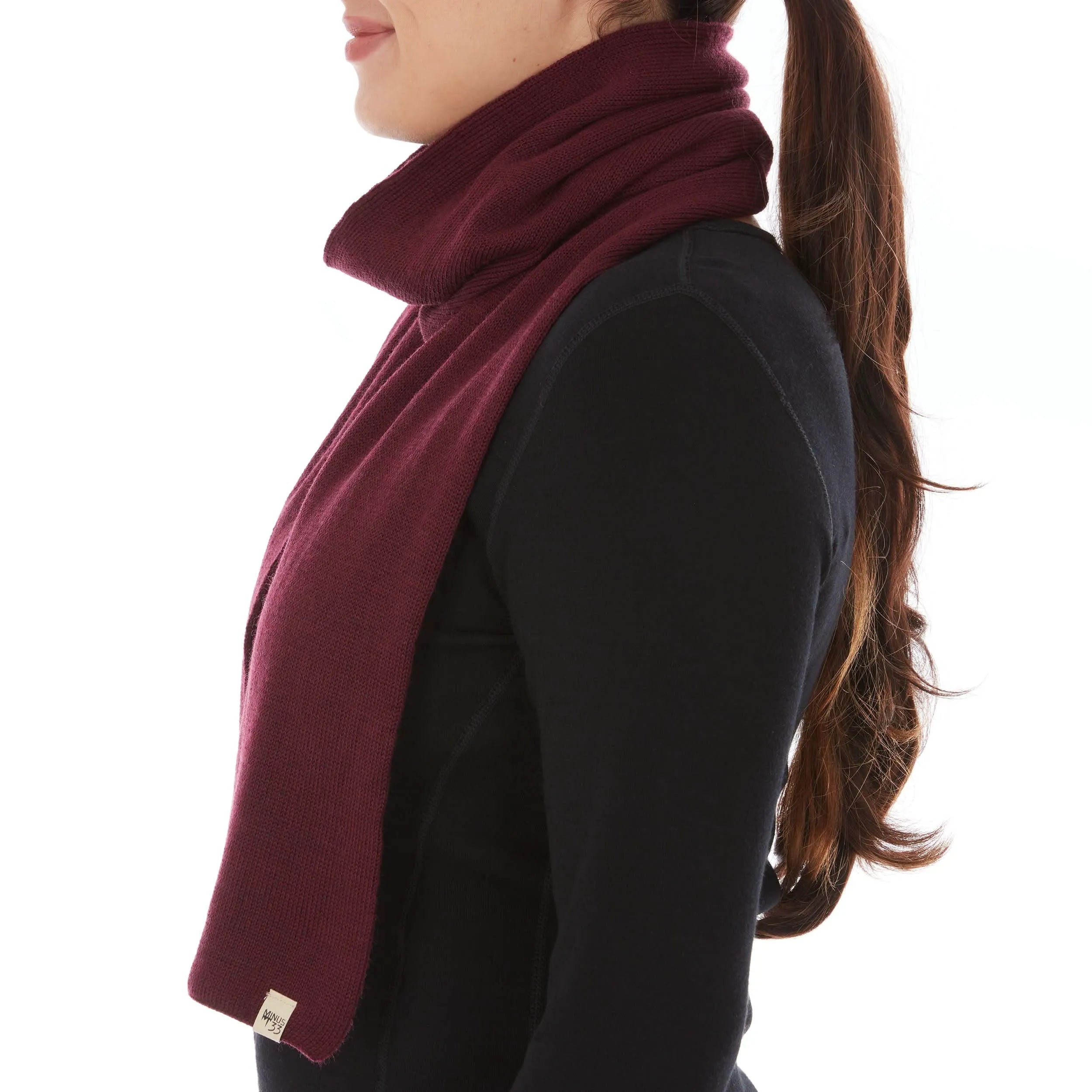 100% Merino Wool Knit Scarf