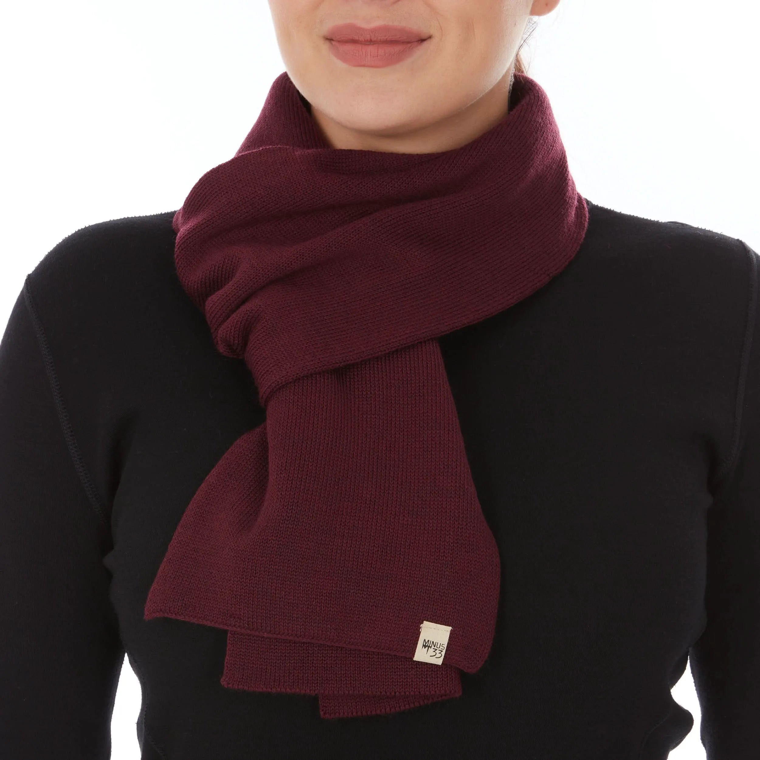 100% Merino Wool Knit Scarf
