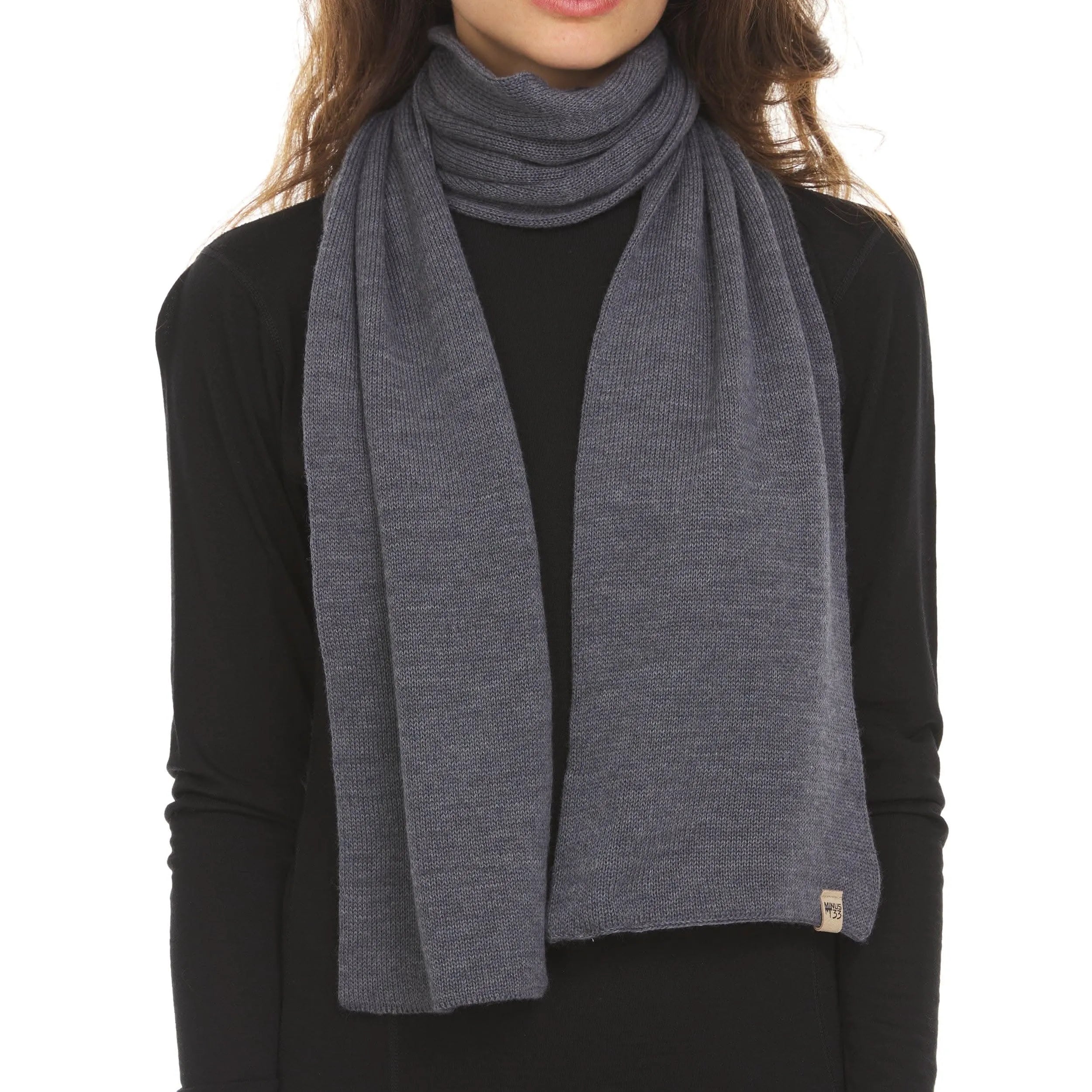 100% Merino Wool Knit Scarf
